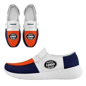 Custom Denver Orange Blue White Shoes Personalized Sneaker FN018-D020278-10