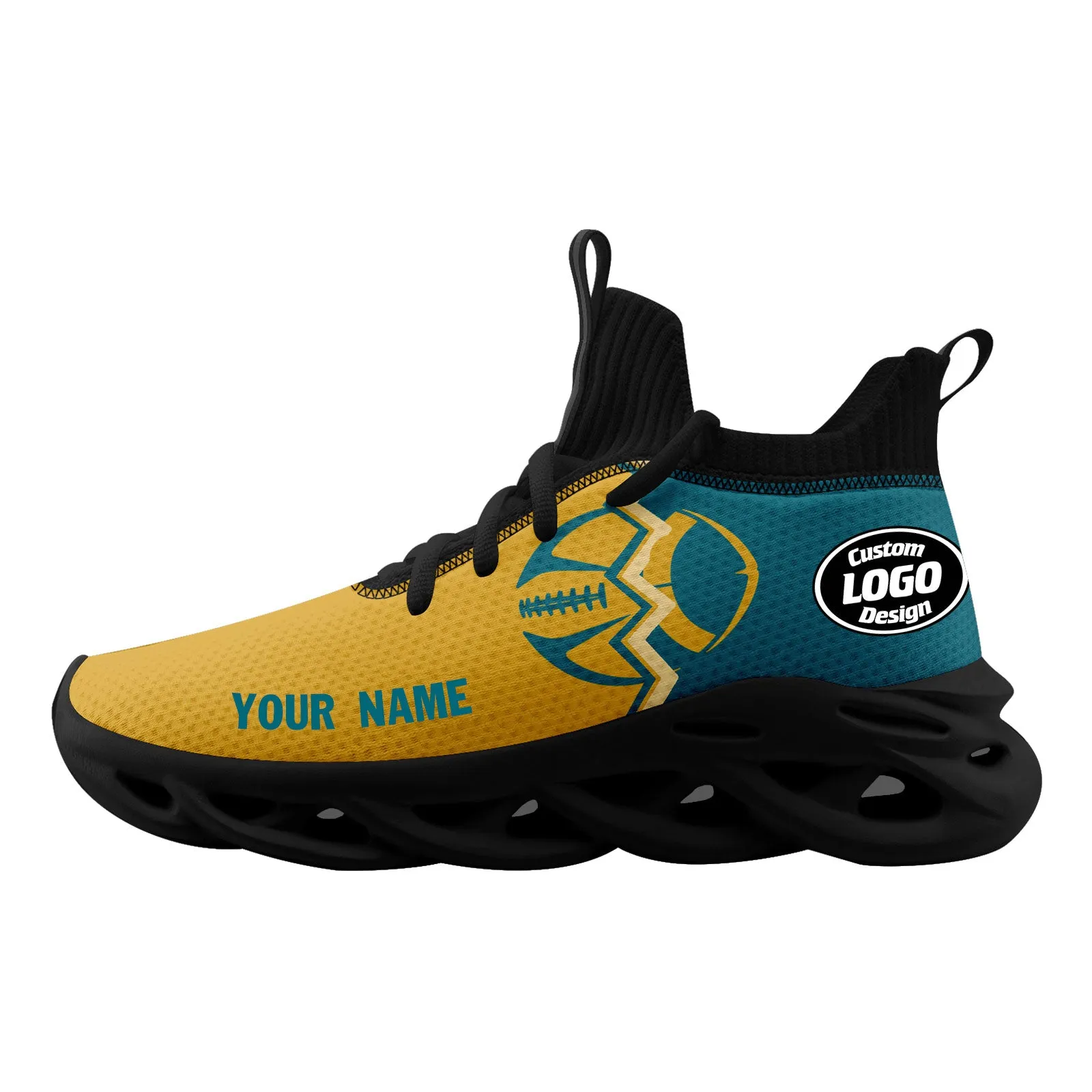 Custom Green Yellow Florida Maxsoul Shoes Personalized Sneaker FN030A-D028017-24