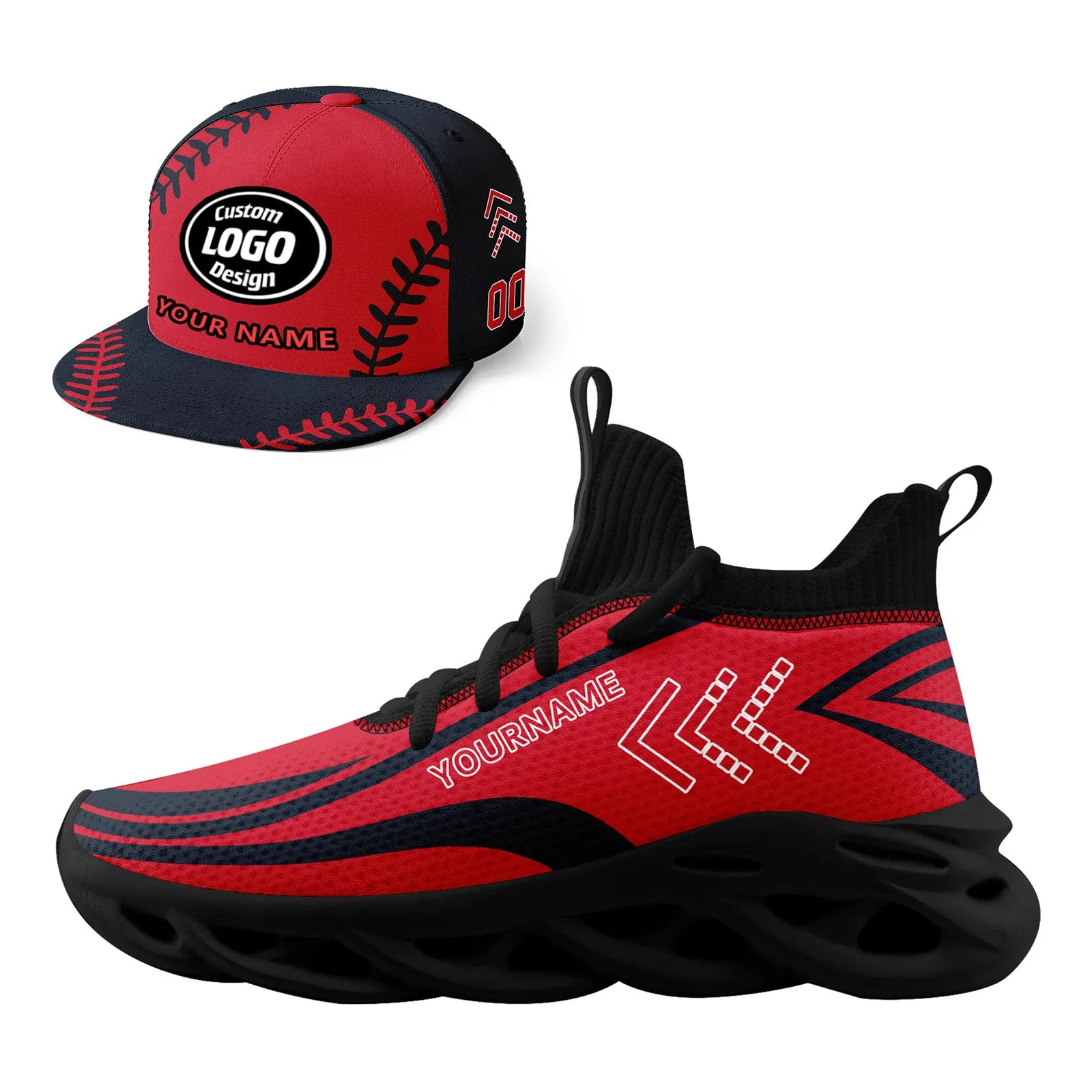 Custom MaxSoul Shoes and Hat Combo Offer Personalized Combo ZH-D023027-1