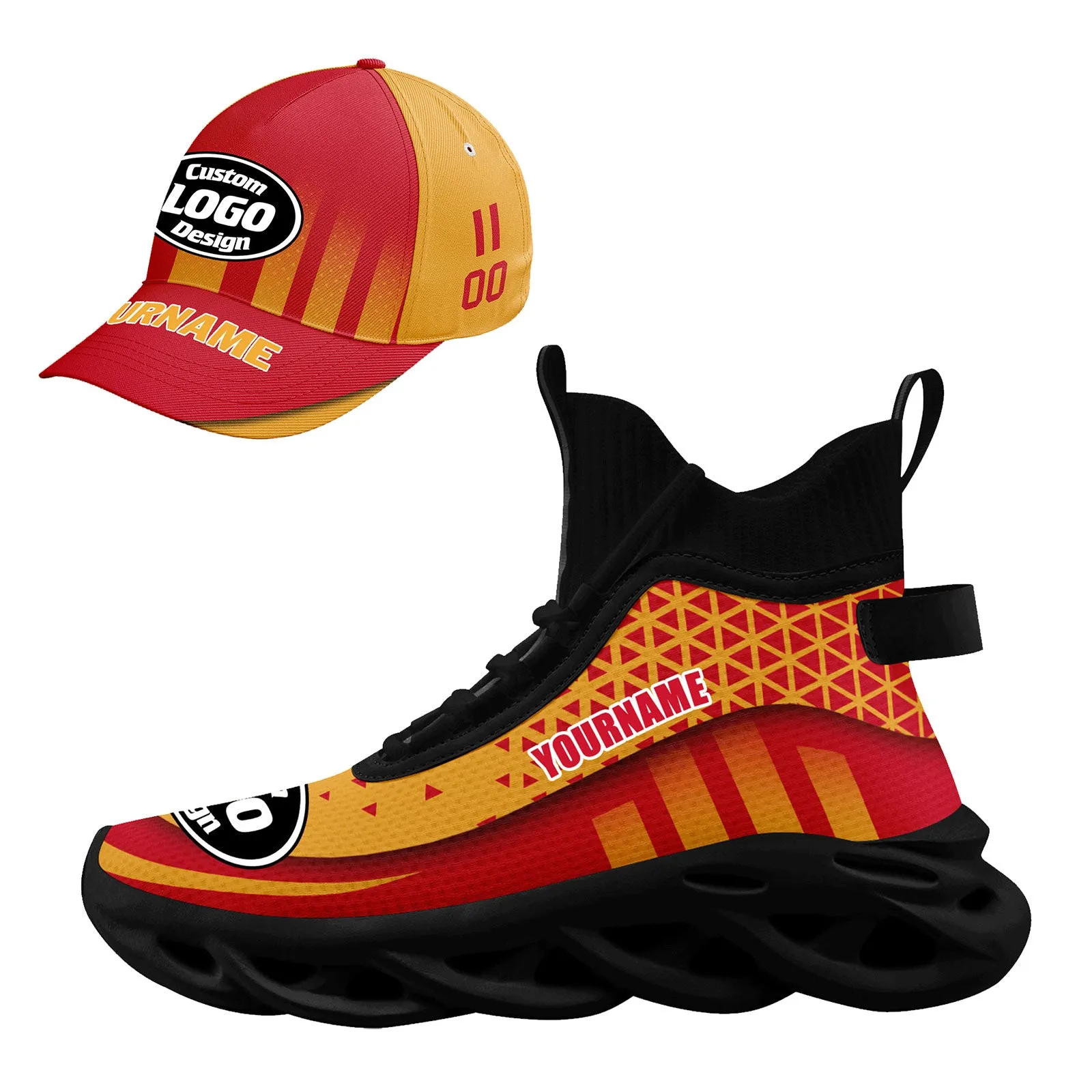 Custom Maxsoul Shoes and Hat Personalized Sneaker Combo ZH-D023029-10