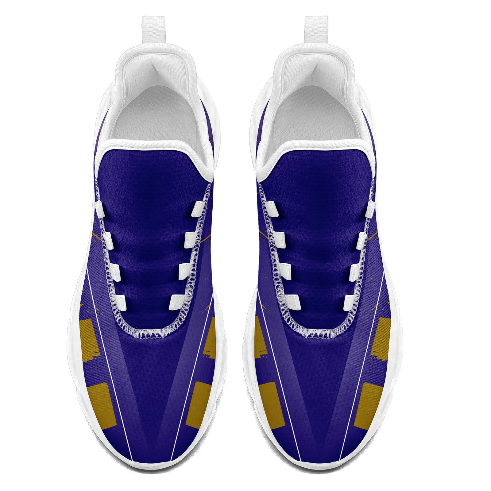 Custom Purple Yellow Baltimore Maxsoul Shoes Personalized Sneaker FN003-D020260-2