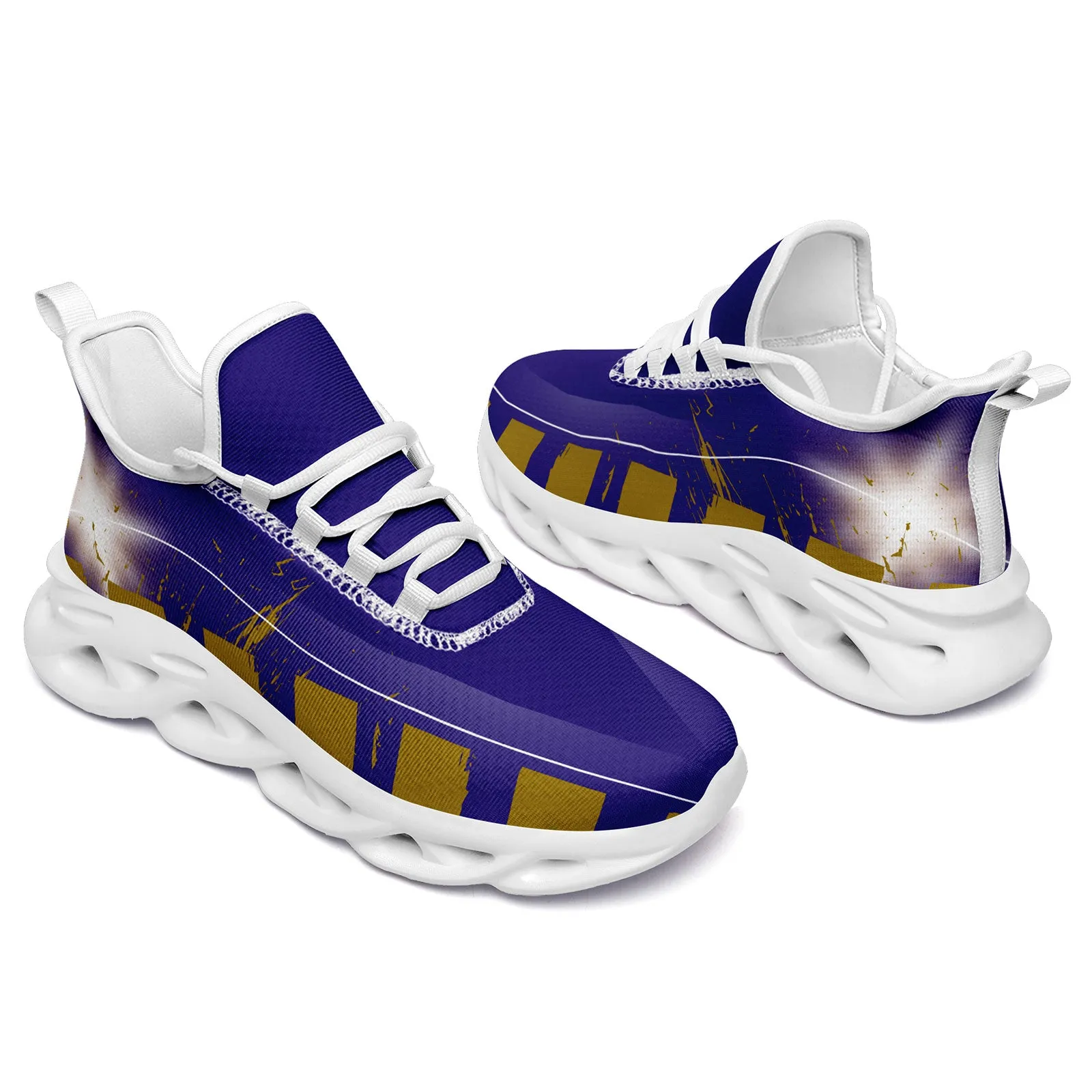 Custom Purple Yellow Baltimore Maxsoul Shoes Personalized Sneaker FN003-D020260-2