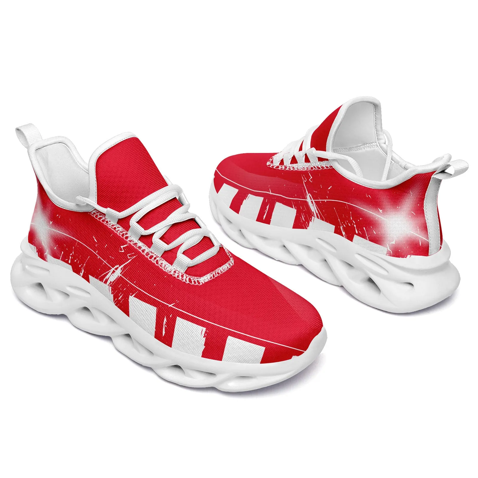 Custom Red White Kansas City MaxSoul Shoes and Hat Combo Offer Personalized Combo ZH-D020264-18