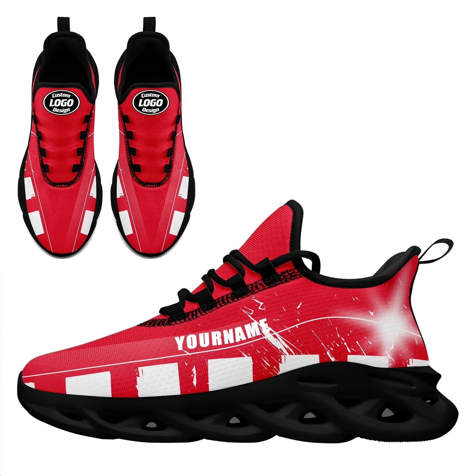 Custom Red White Kansas City MaxSoul Shoes and Hat Combo Offer Personalized Combo ZH-D020264-18