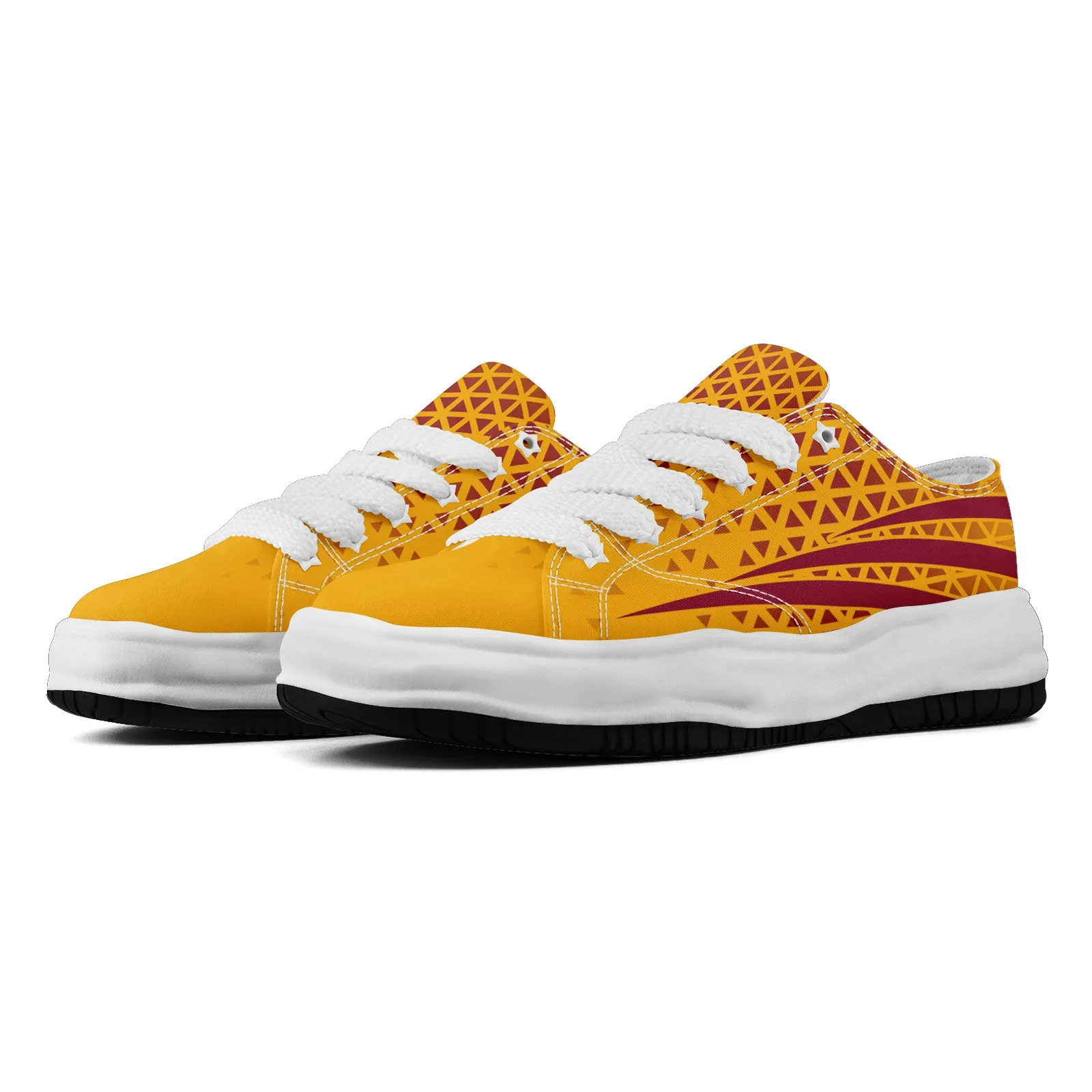 Custom Red Yellow Arizona Shoes Personalized Sneaker FN038-D023003-1