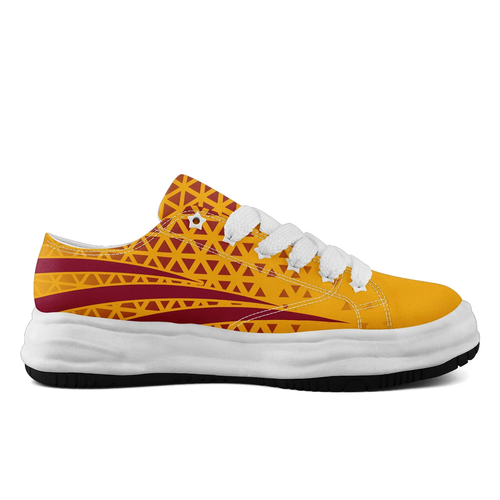 Custom Red Yellow Arizona Shoes Personalized Sneaker FN038-D023003-1