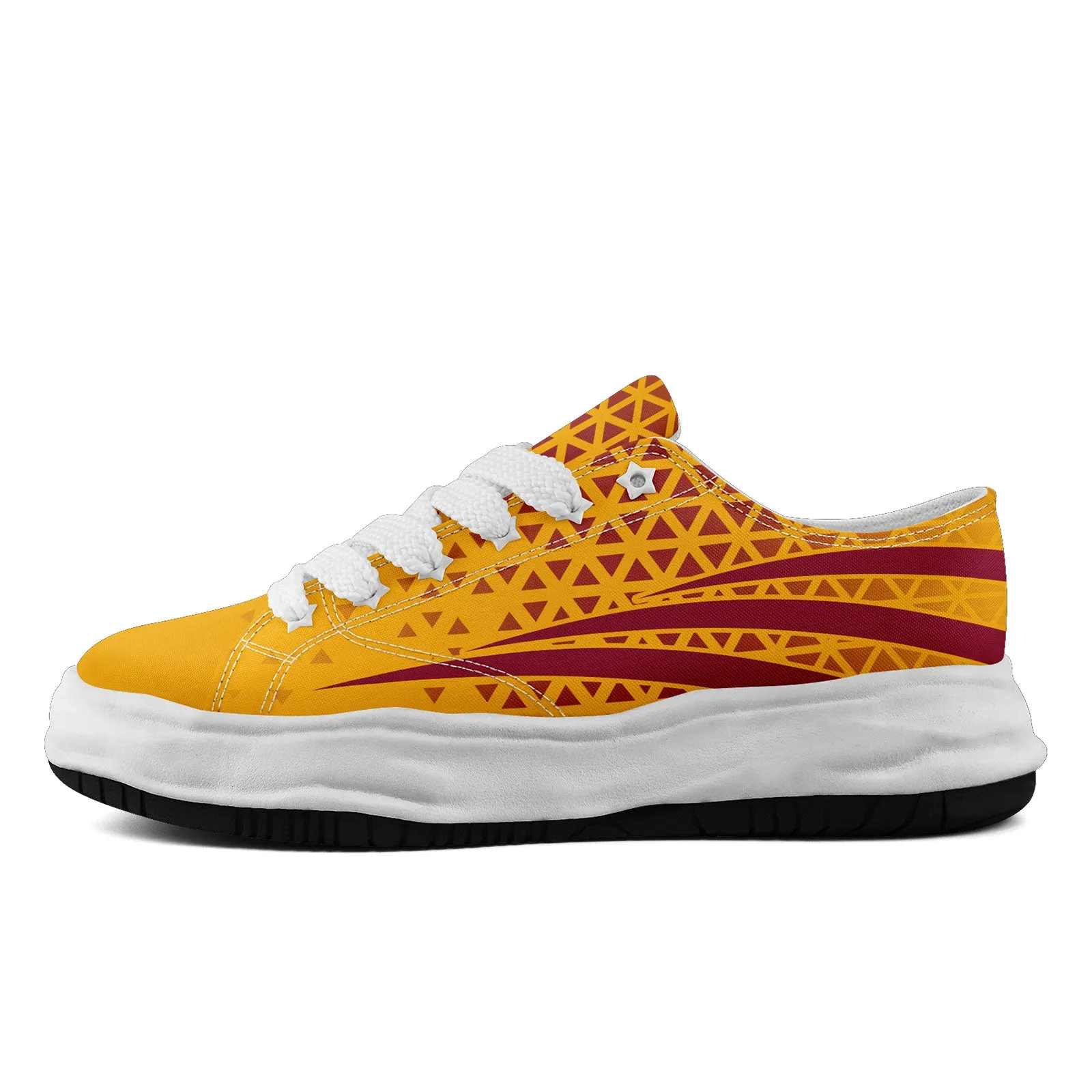 Custom Red Yellow Arizona Shoes Personalized Sneaker FN038-D023003-1