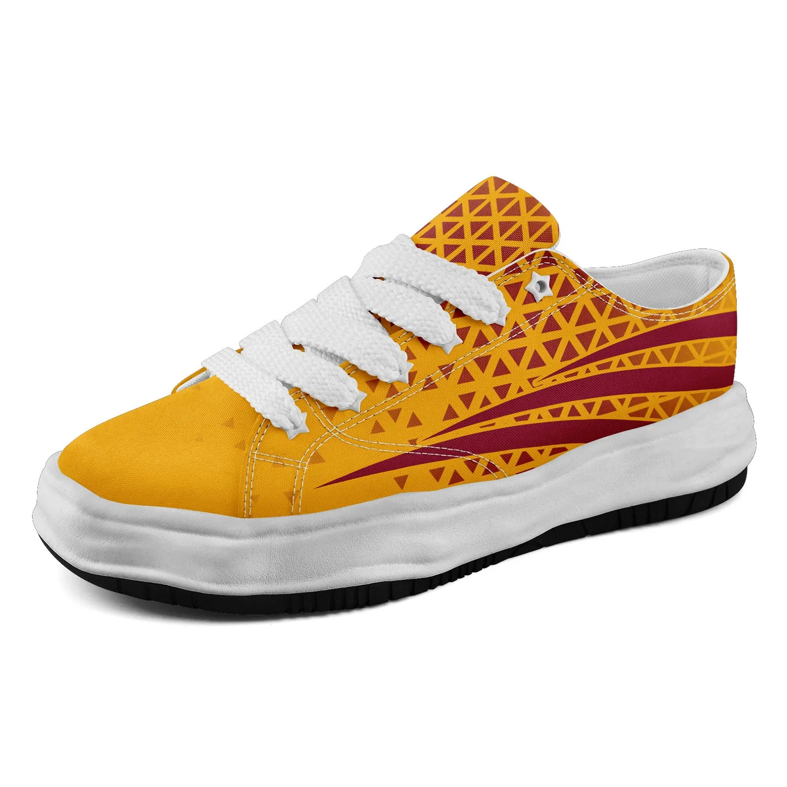 Custom Red Yellow Arizona Shoes Personalized Sneaker FN038-D023003-1