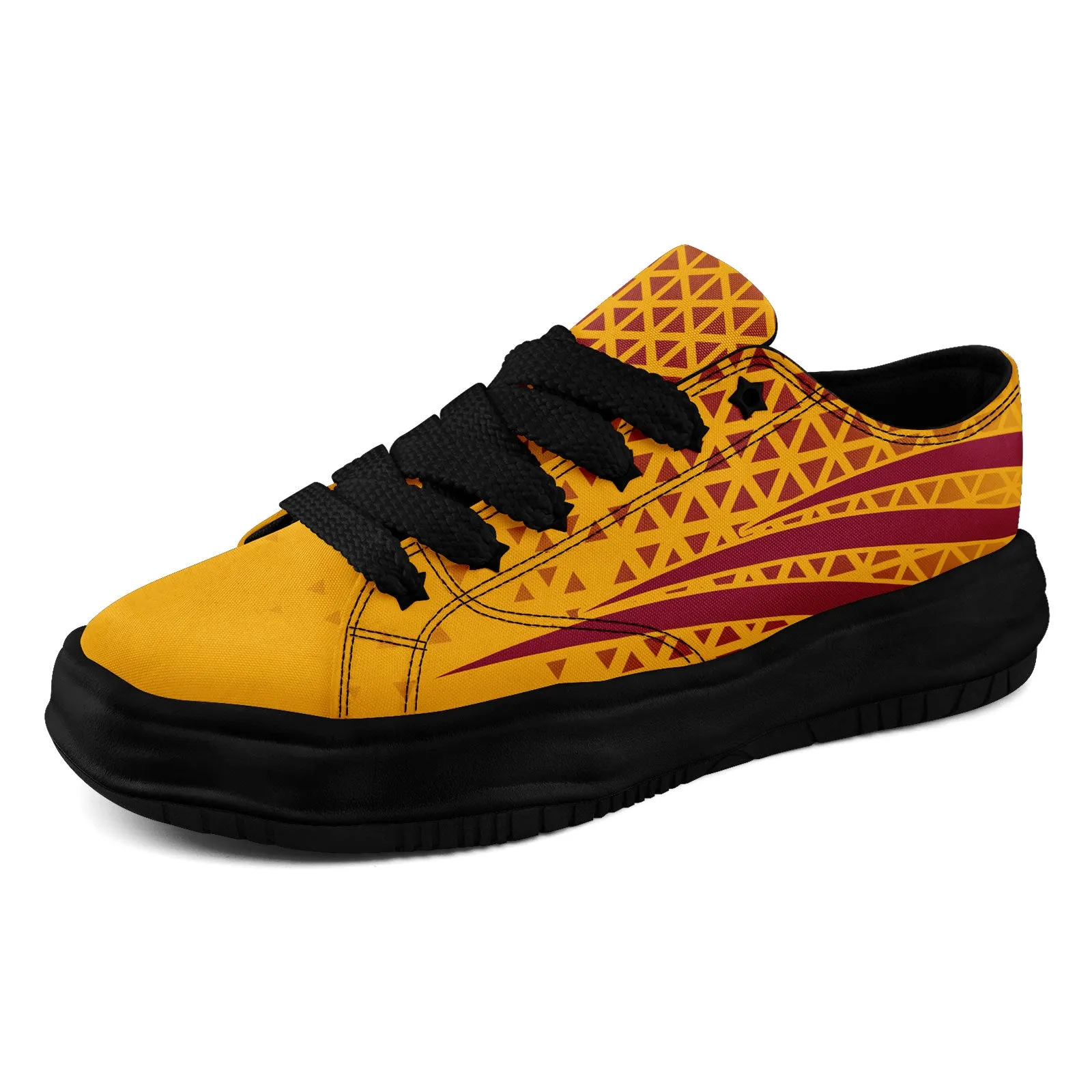 Custom Red Yellow Arizona Shoes Personalized Sneaker FN038-D023003-1