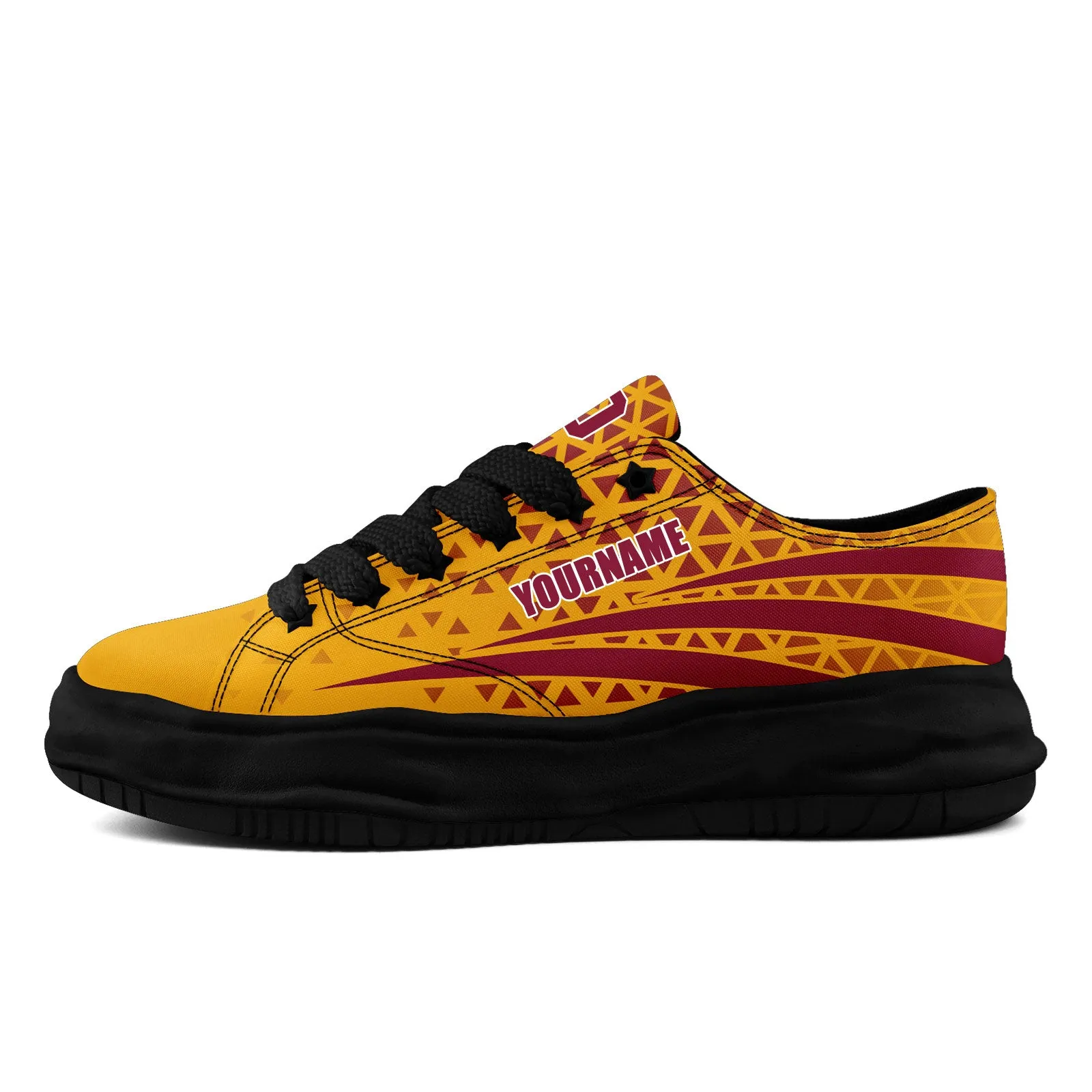 Custom Red Yellow Arizona Shoes Personalized Sneaker FN038-D023003-1