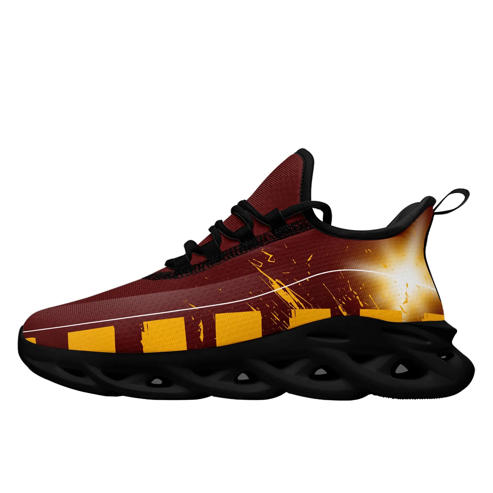 Custom Red Yellow Washington Maxsoul Shoes Personalized Sneaker FN003-D020260-31