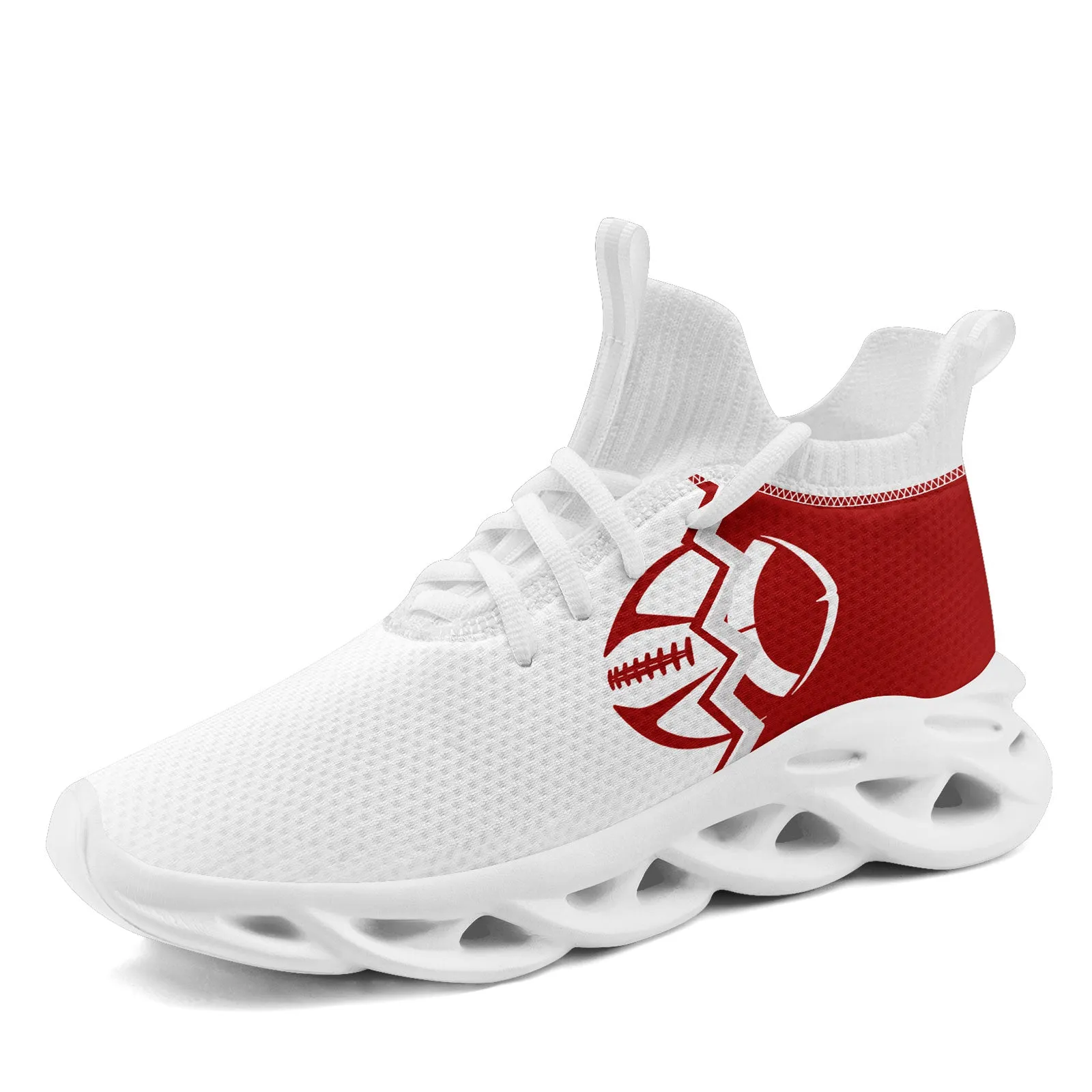 Custom White Red California MaxSoul Shoes and Hat Combo Offer Personalized Combo ZH-D028017-13