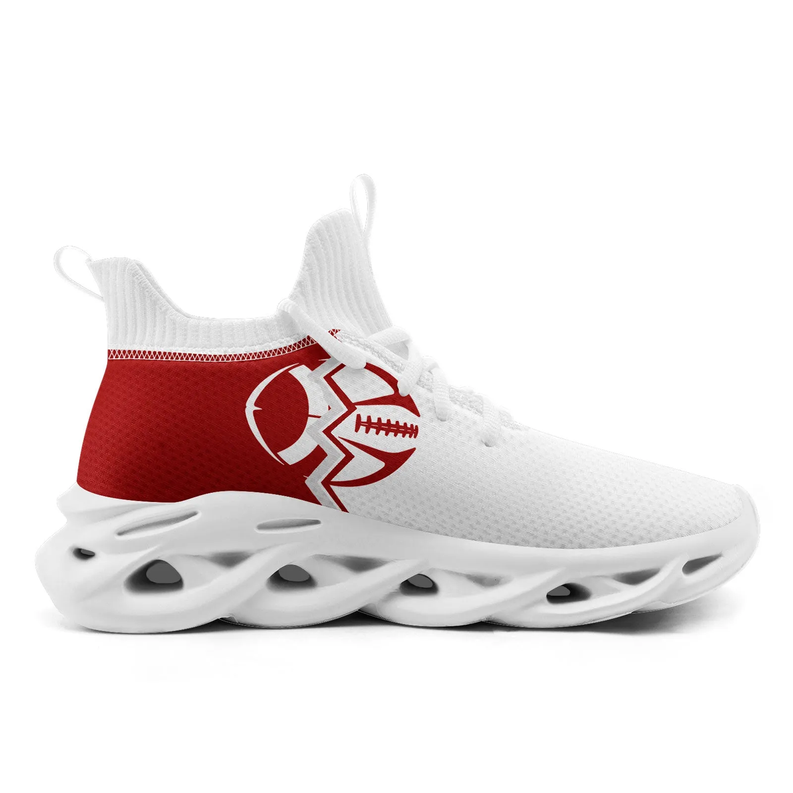 Custom White Red California MaxSoul Shoes and Hat Combo Offer Personalized Combo ZH-D028017-13