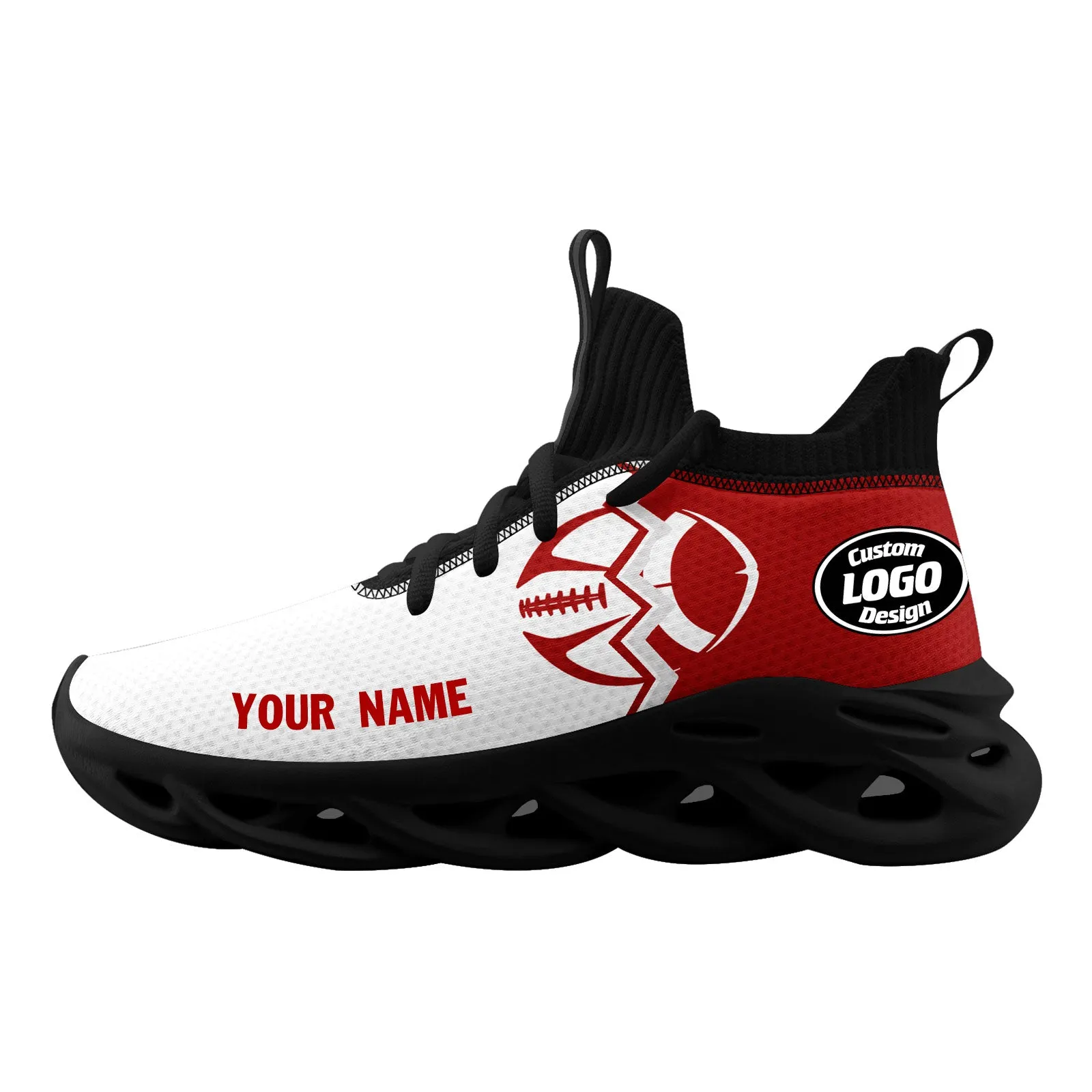 Custom White Red California MaxSoul Shoes and Hat Combo Offer Personalized Combo ZH-D028017-13