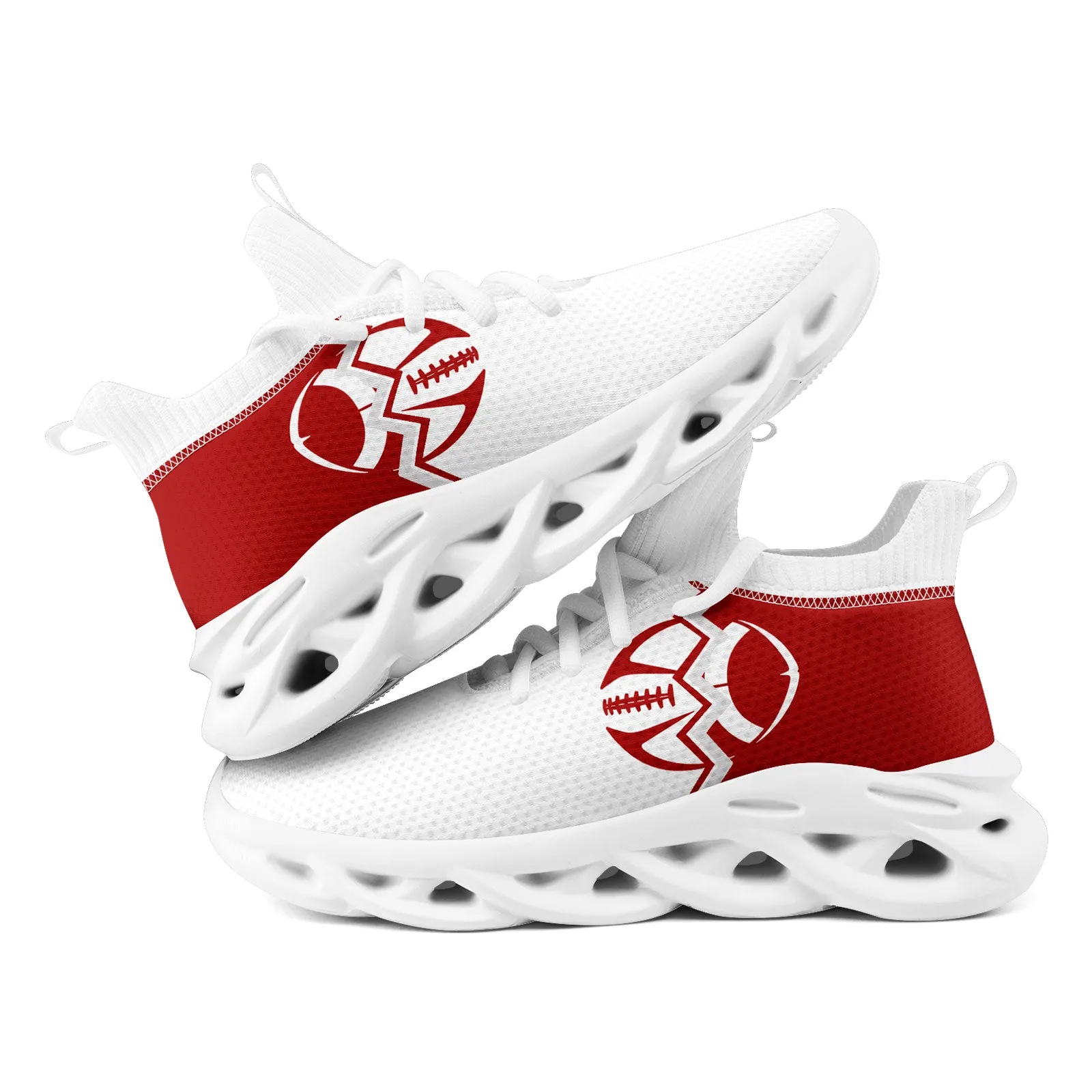 Custom White Red California MaxSoul Shoes and Hat Combo Offer Personalized Combo ZH-D028017-13