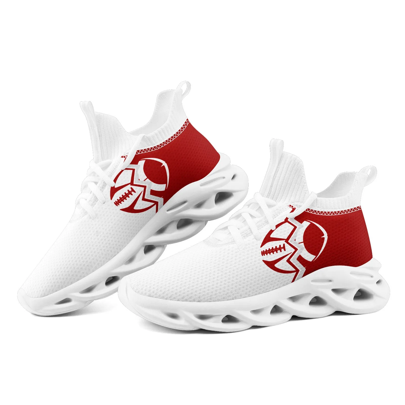 Custom White Red California MaxSoul Shoes and Hat Combo Offer Personalized Combo ZH-D028017-13