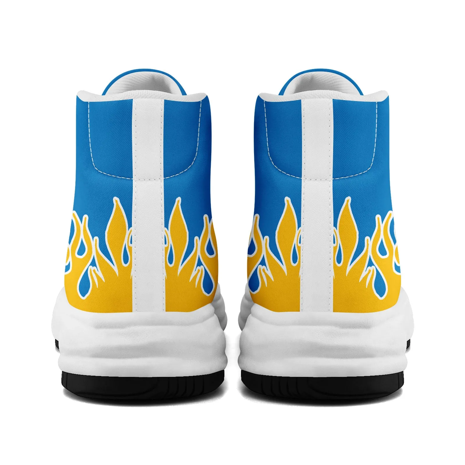 Custom Yellow Blue Los Angeles Firesoul Shoes Personalized Sneaker FN039-D020272-22