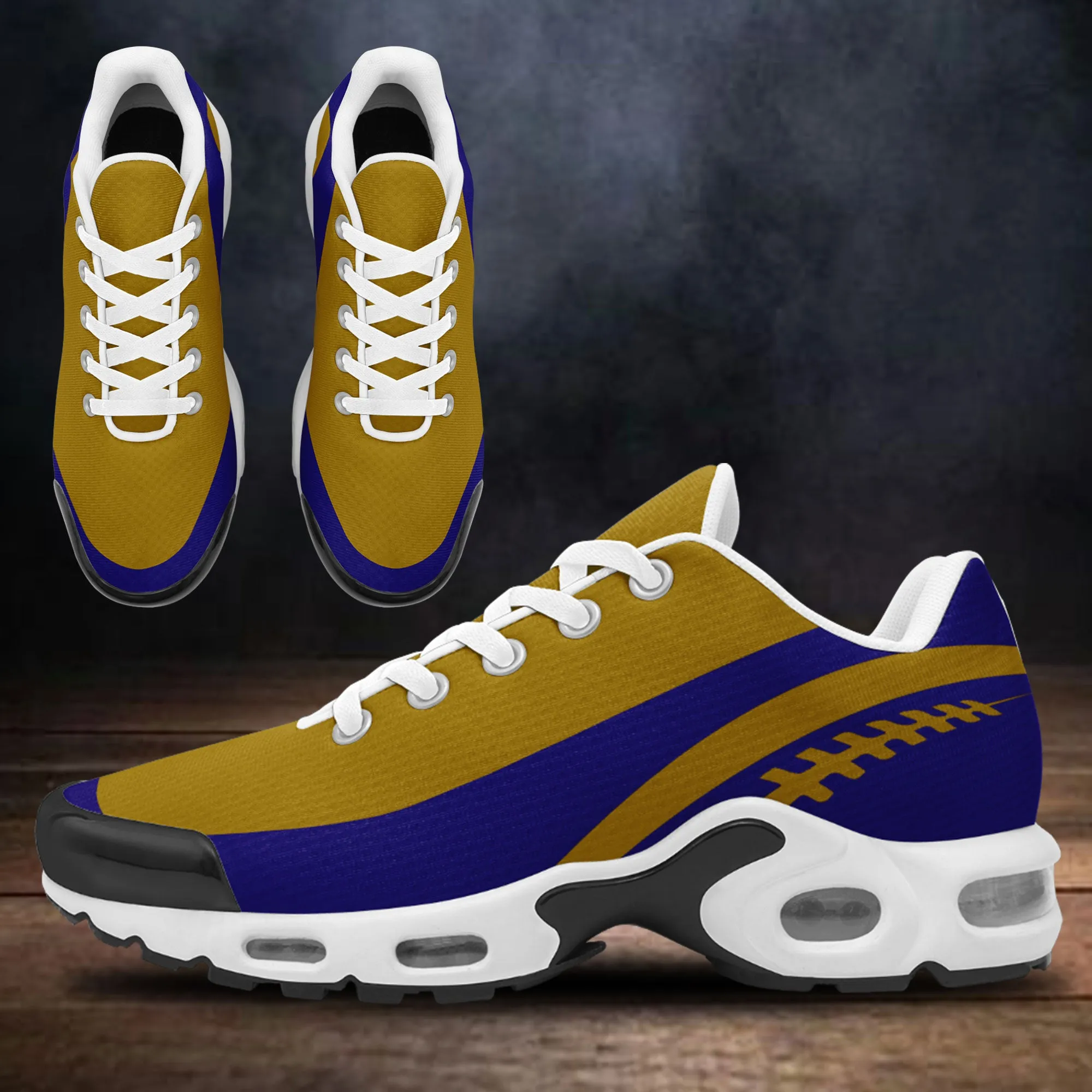 Custom Yellow Blue TN Shoes Personalized Sneakers TN-D020077-3