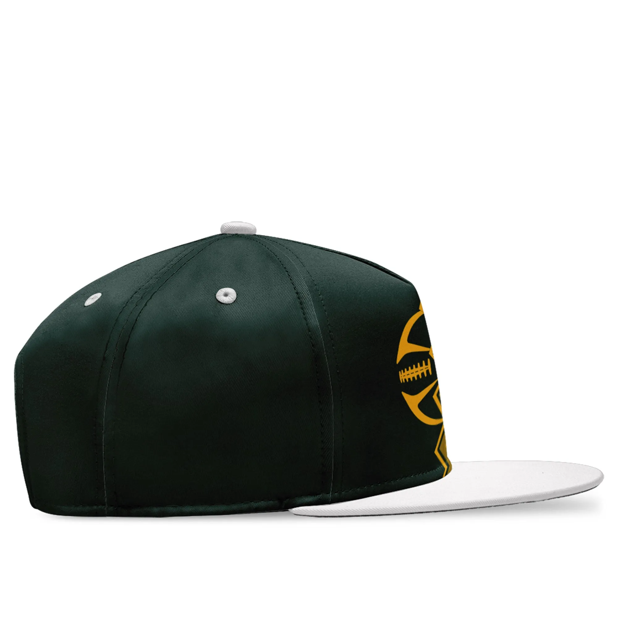 Custom Yellow Green Wisconsin MaxSoul Shoes and Hat Combo Offer Personalized Combo ZH-D028017-7