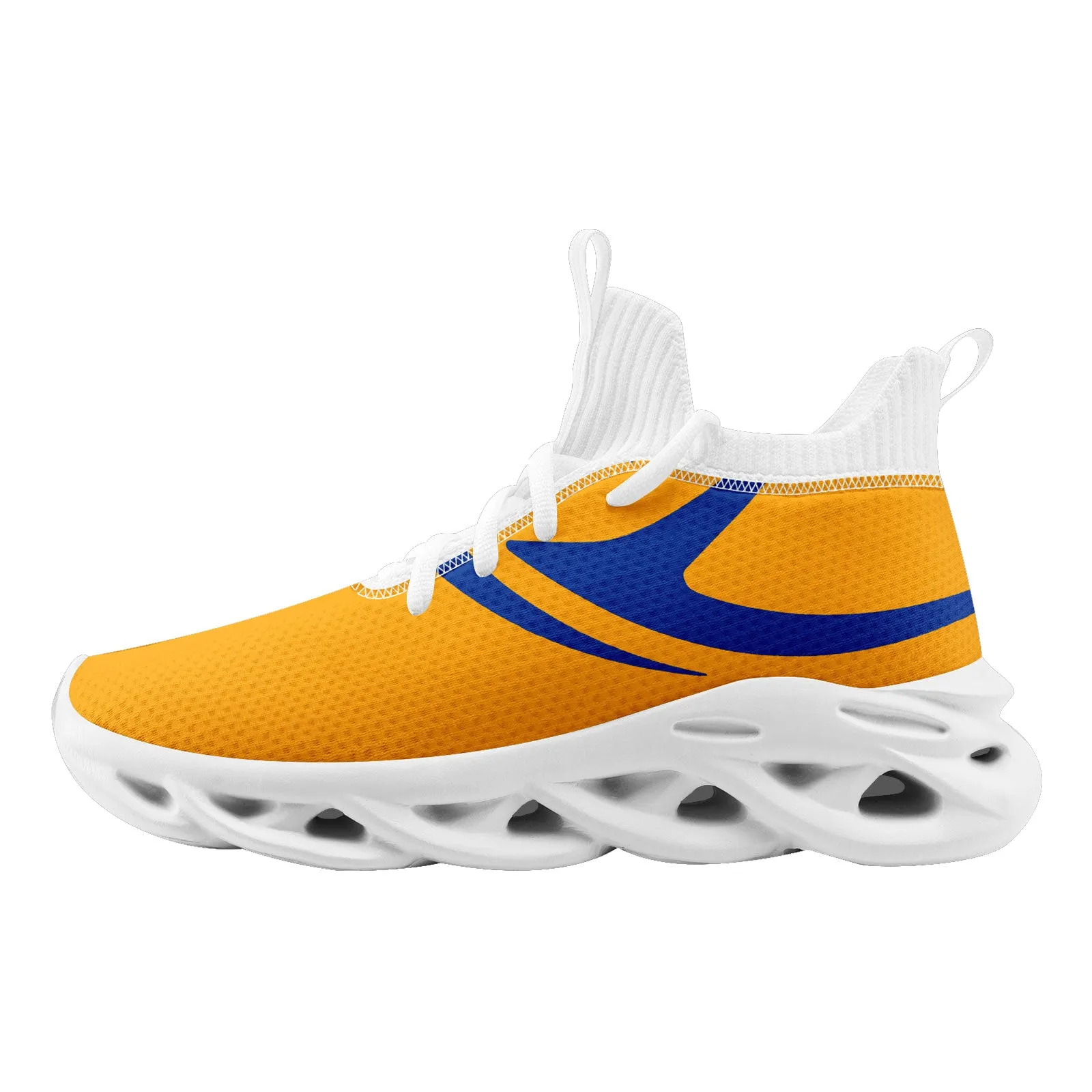 Custom Yellow Los Angeles Maxsoul Shoes Personalized Sneaker FN030-D025004-14