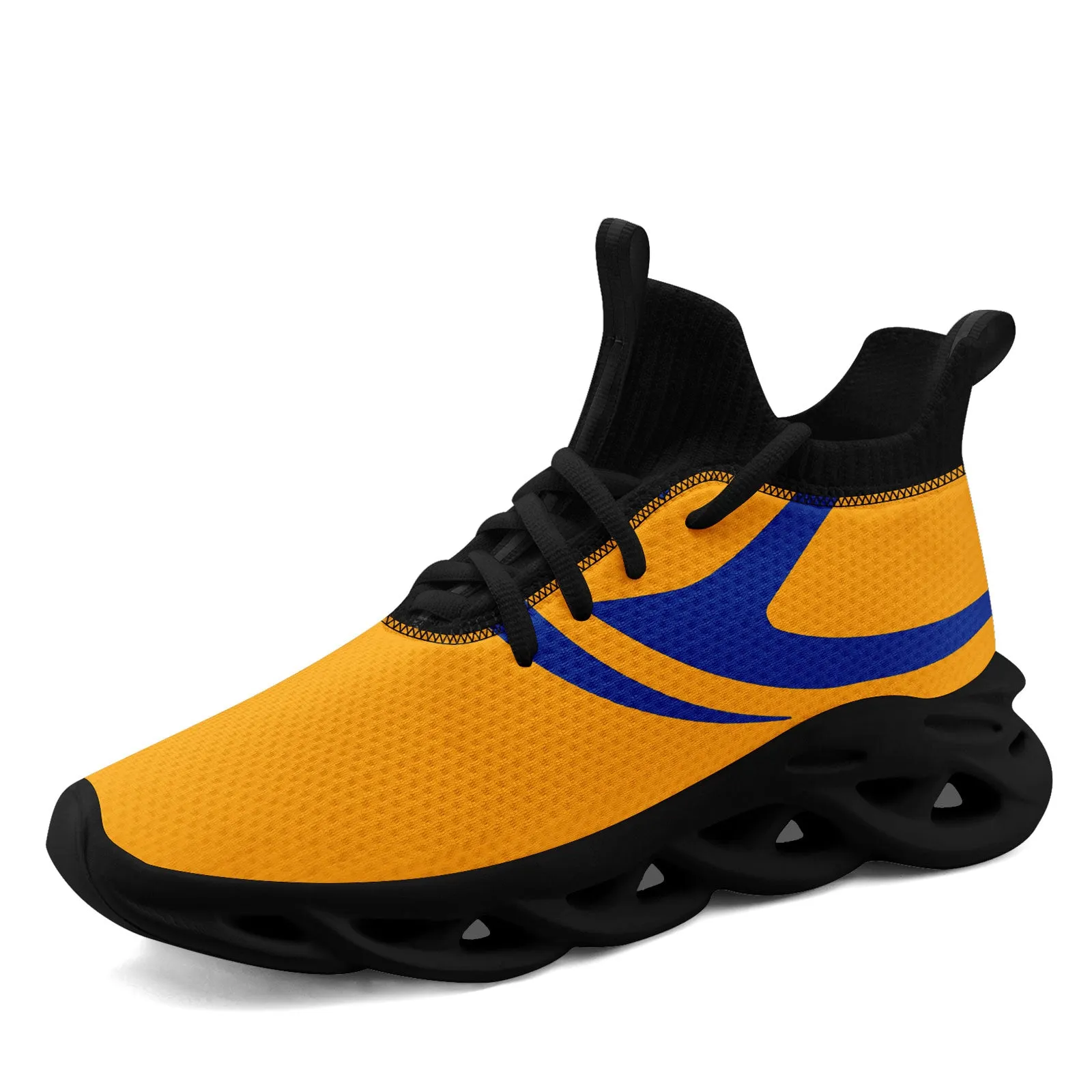 Custom Yellow Los Angeles Maxsoul Shoes Personalized Sneaker FN030-D025004-14