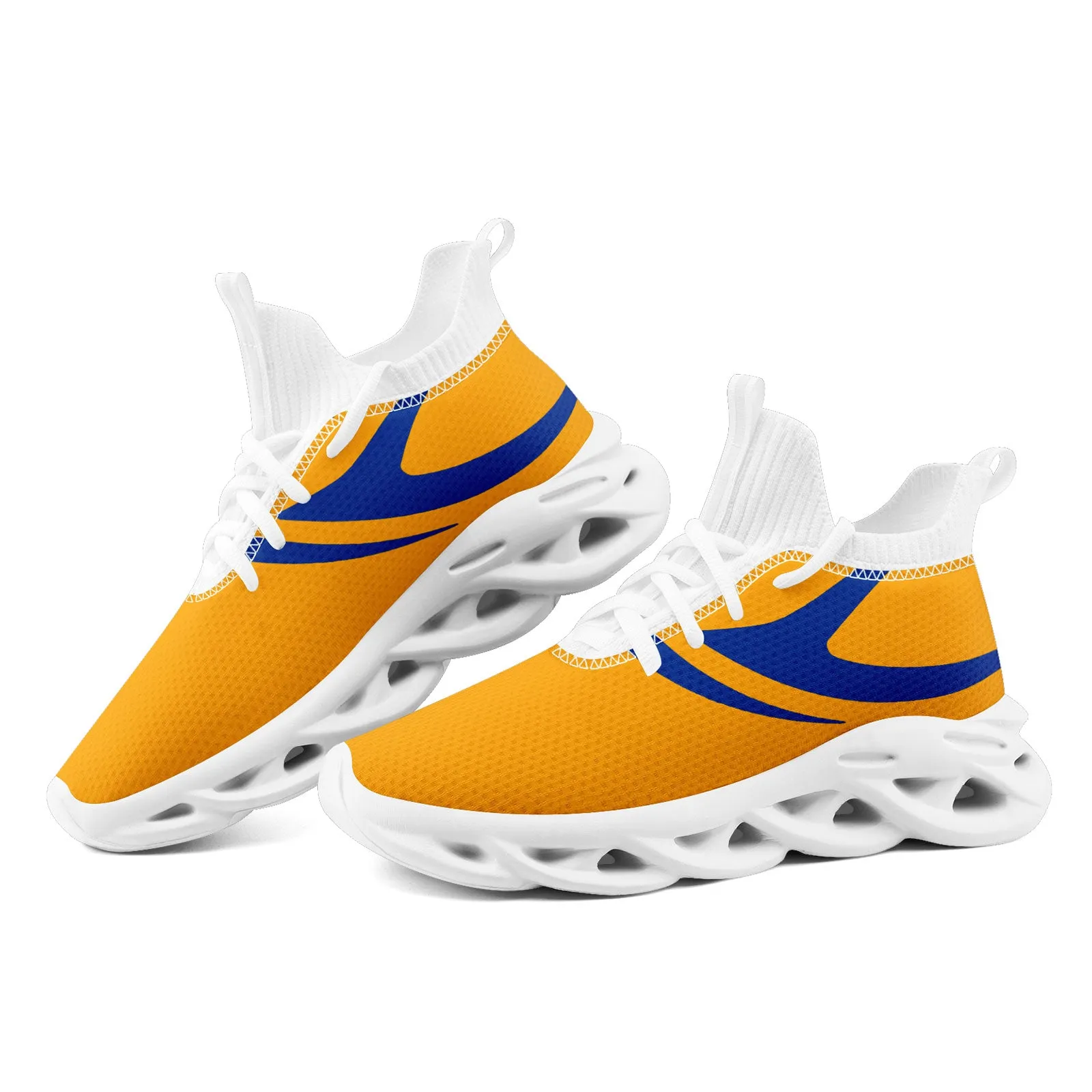 Custom Yellow Los Angeles Maxsoul Shoes Personalized Sneaker FN030-D025004-14