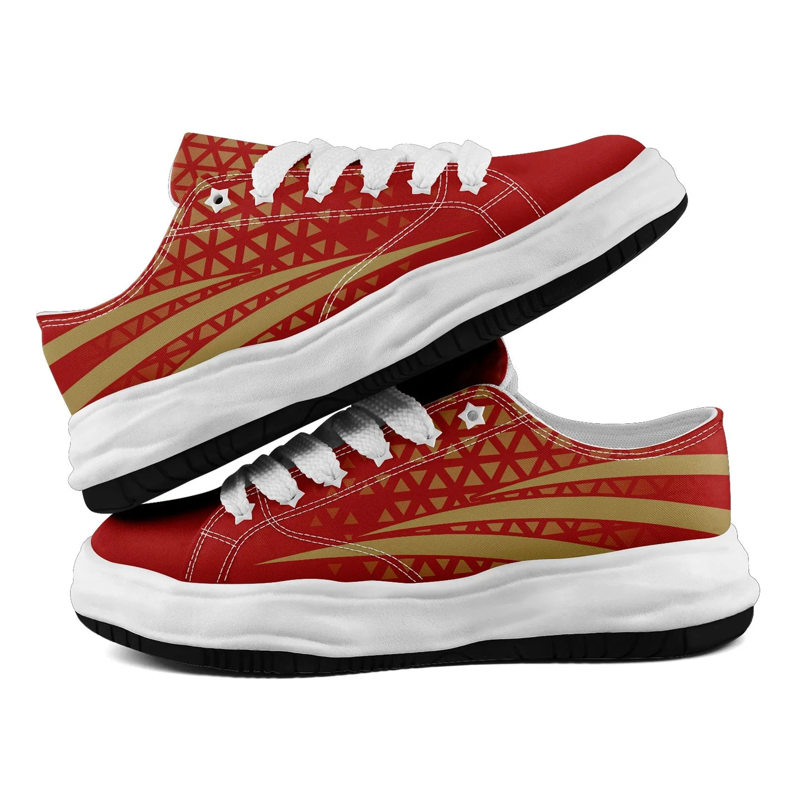 Custom Yellow Red California Shoes Personalized Sneaker FN038-D023003-25 Custom Online