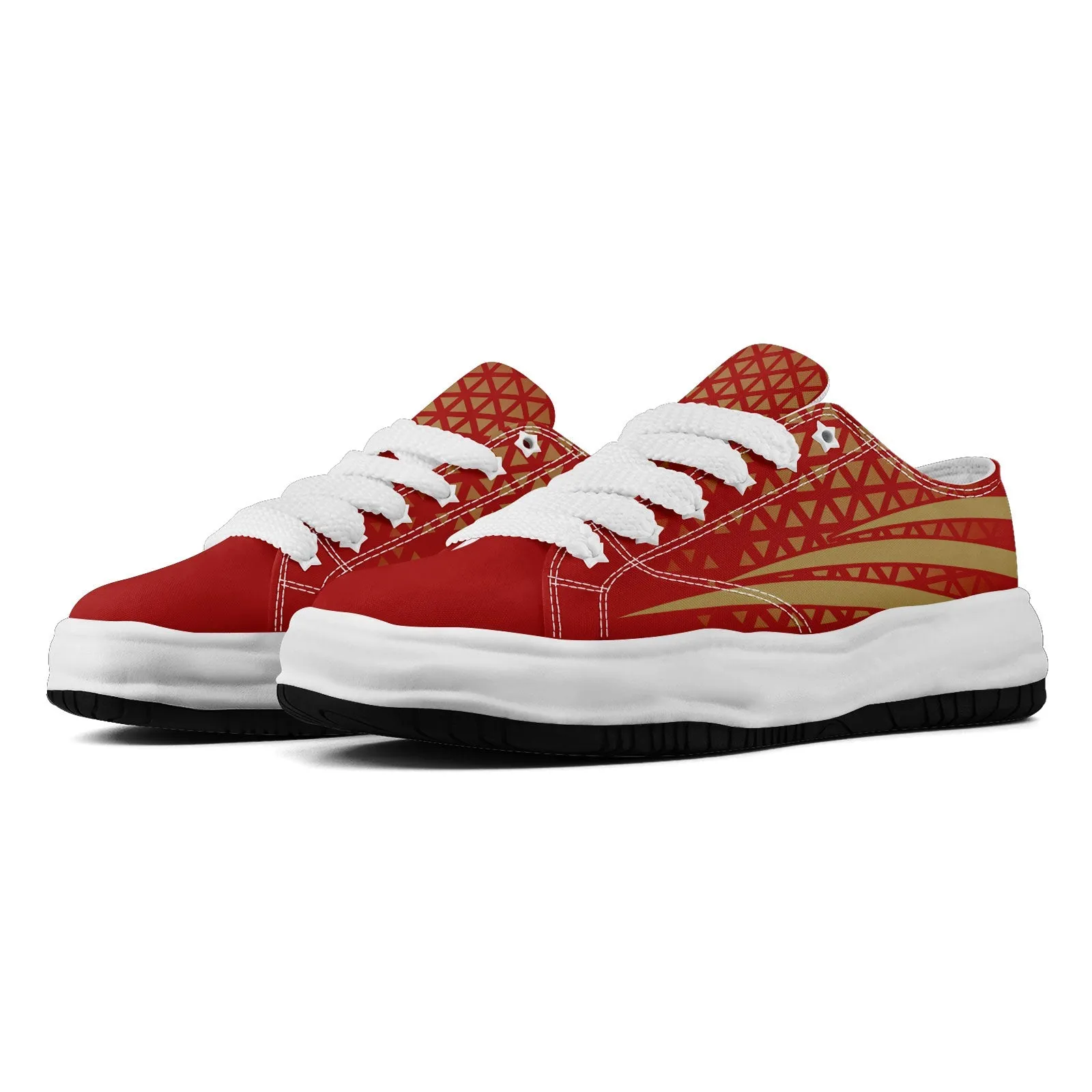 Custom Yellow Red California Shoes Personalized Sneaker FN038-D023003-25 Custom Online