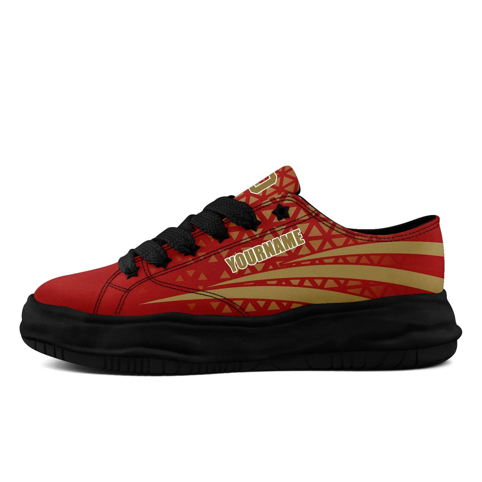 Custom Yellow Red California Shoes Personalized Sneaker FN038-D023003-25 Custom Online