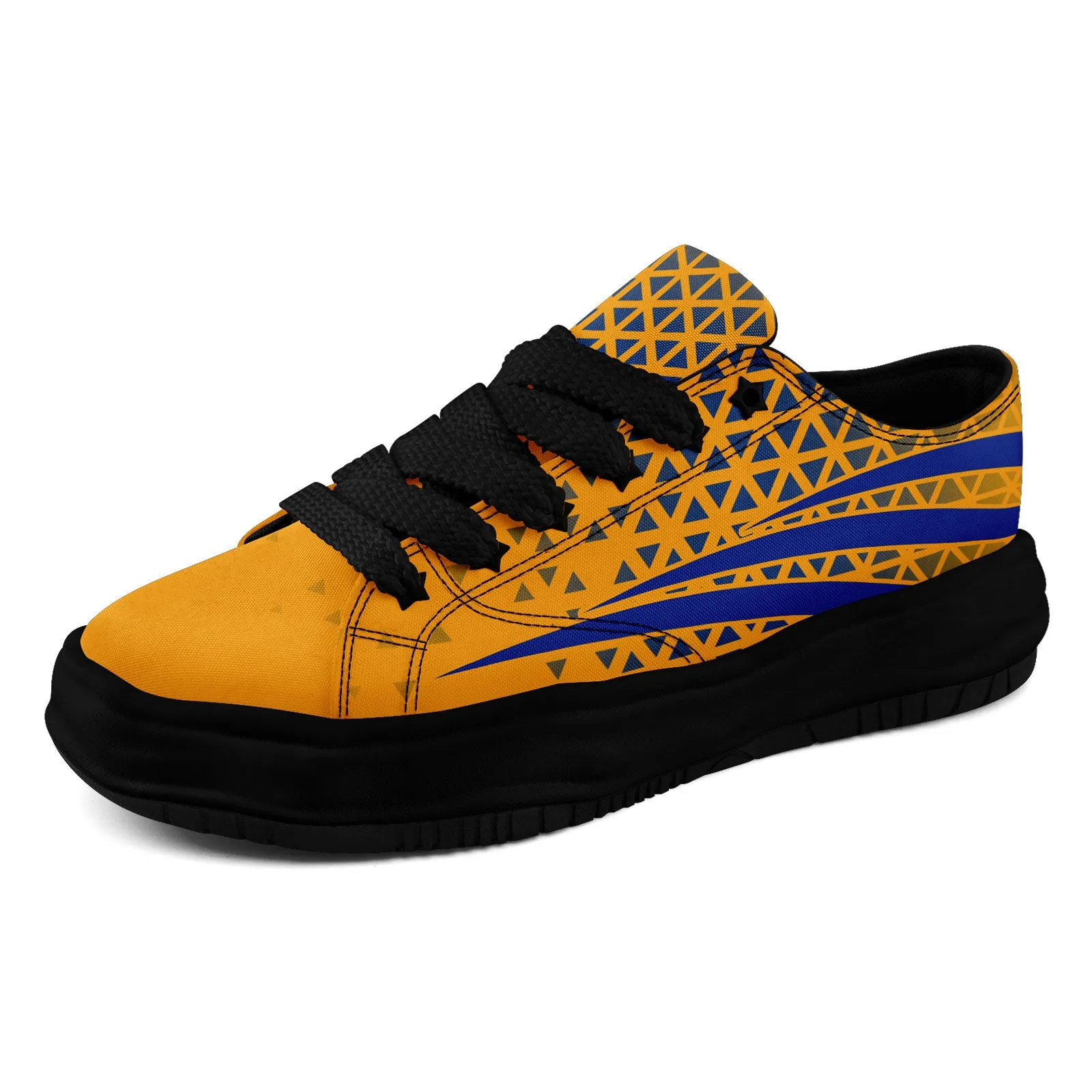 Custom Yellow White California Shoes Personalized Sneaker FN038-D023003-15