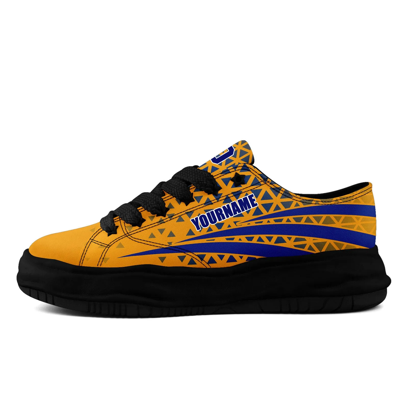 Custom Yellow White California Shoes Personalized Sneaker FN038-D023003-15