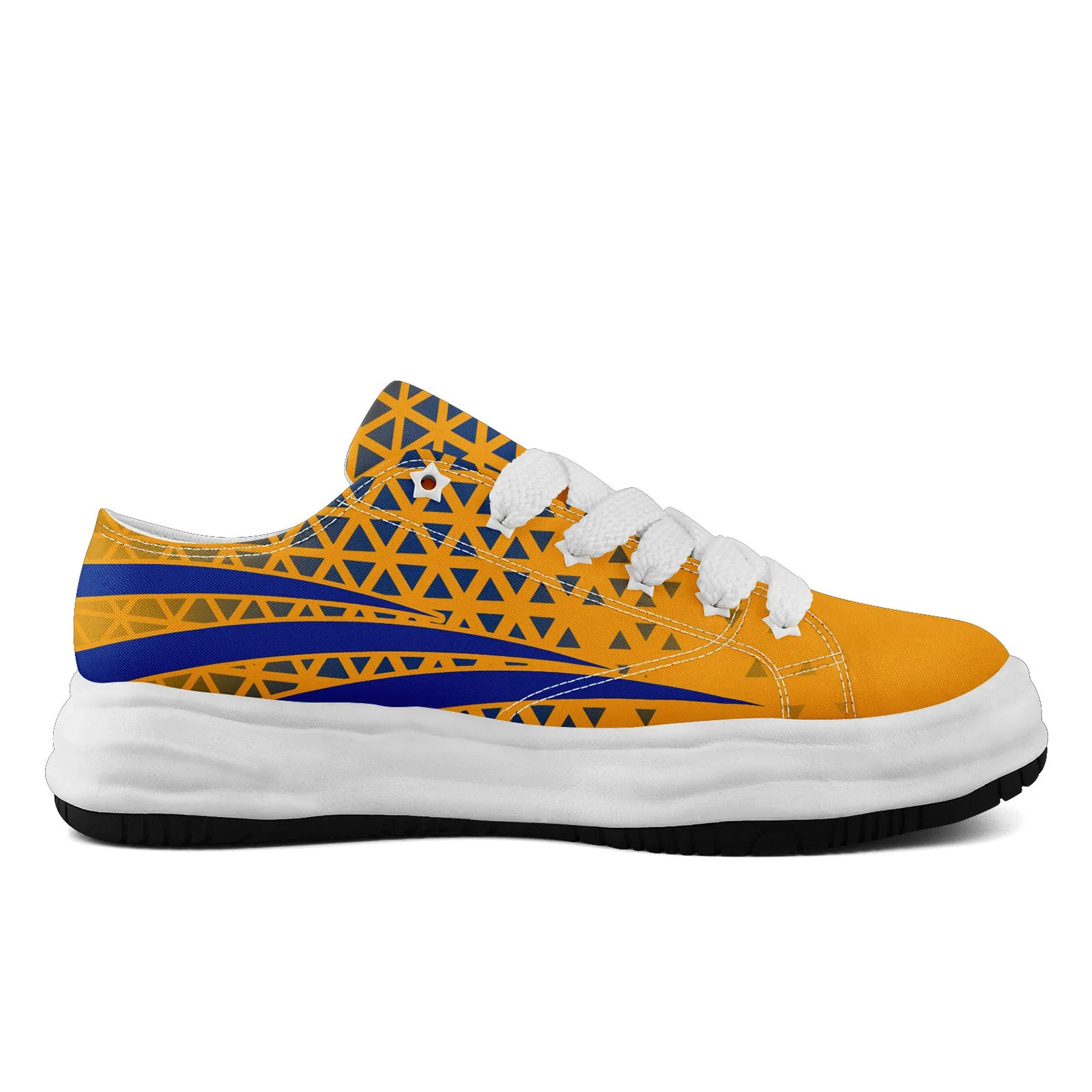 Custom Yellow White California Shoes Personalized Sneaker FN038-D023003-15