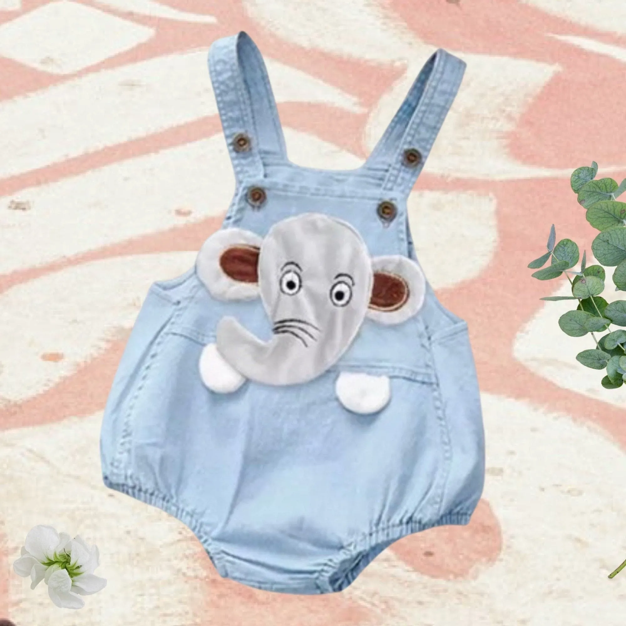 Cutie Face -  Baby Denim Overalls