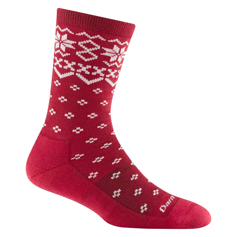 Darn Tough Shetland Crew Lightweight Lifestyle Sock - Women's - Cranberry