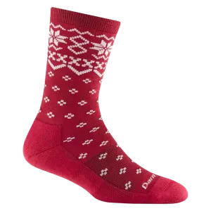 Darn Tough Shetland Crew Lightweight Lifestyle Sock - Women's - Cranberry