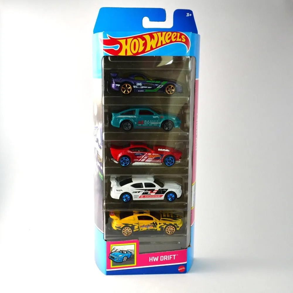 Diecast Hotwheels HW Drift - Pack of 5 Cars