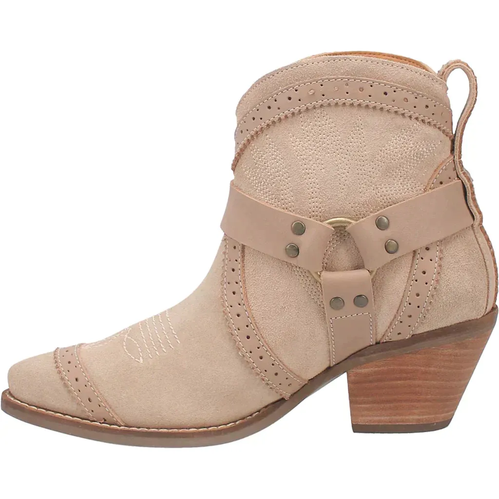 DINGO GUMMY BEAR LEATHER SAND SUEDE BOOTIE STYLE DI747BN189