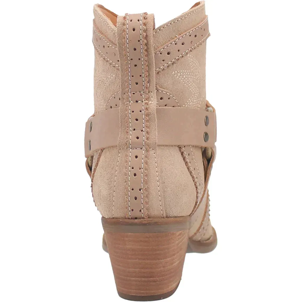 DINGO GUMMY BEAR LEATHER SAND SUEDE BOOTIE STYLE DI747BN189