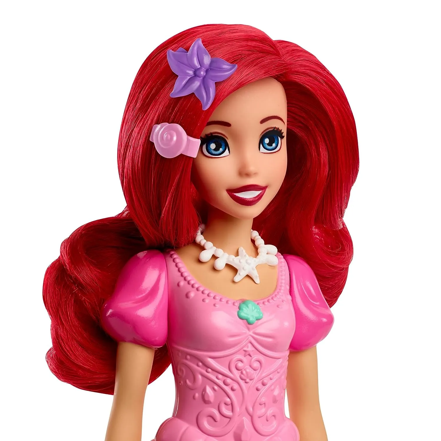 Disney Princess Ariel Fashion Doll in Signature Pink Dress and 9 Accessories Inspired by The Movie for Kids Ages 3 