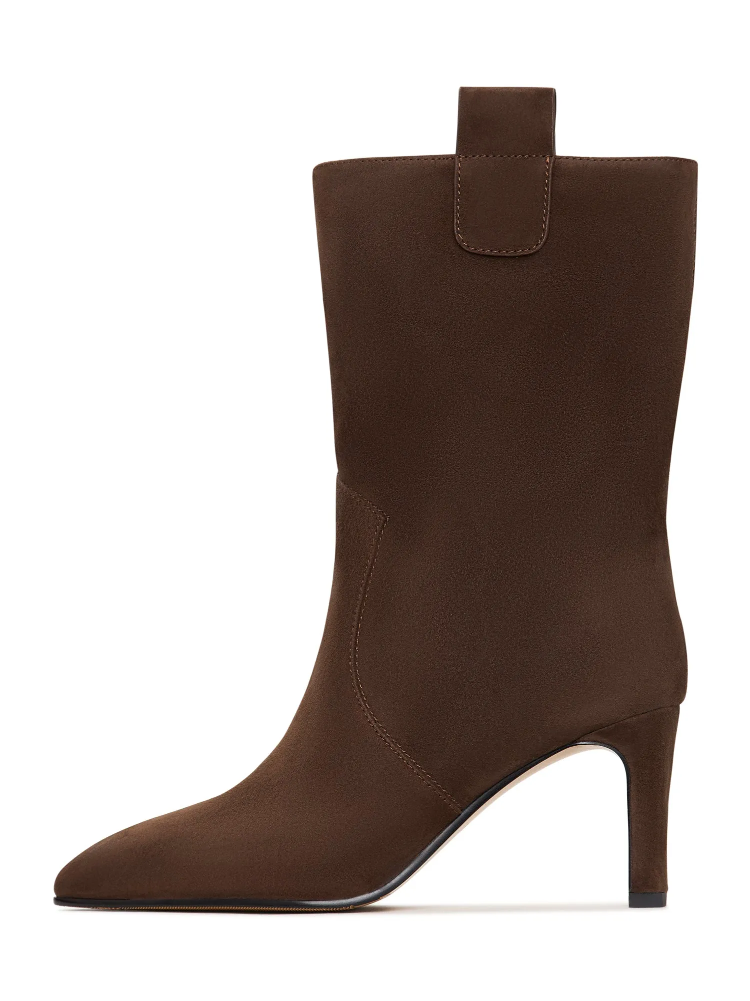 Elegant High-Heeled Boots Ava - Brown