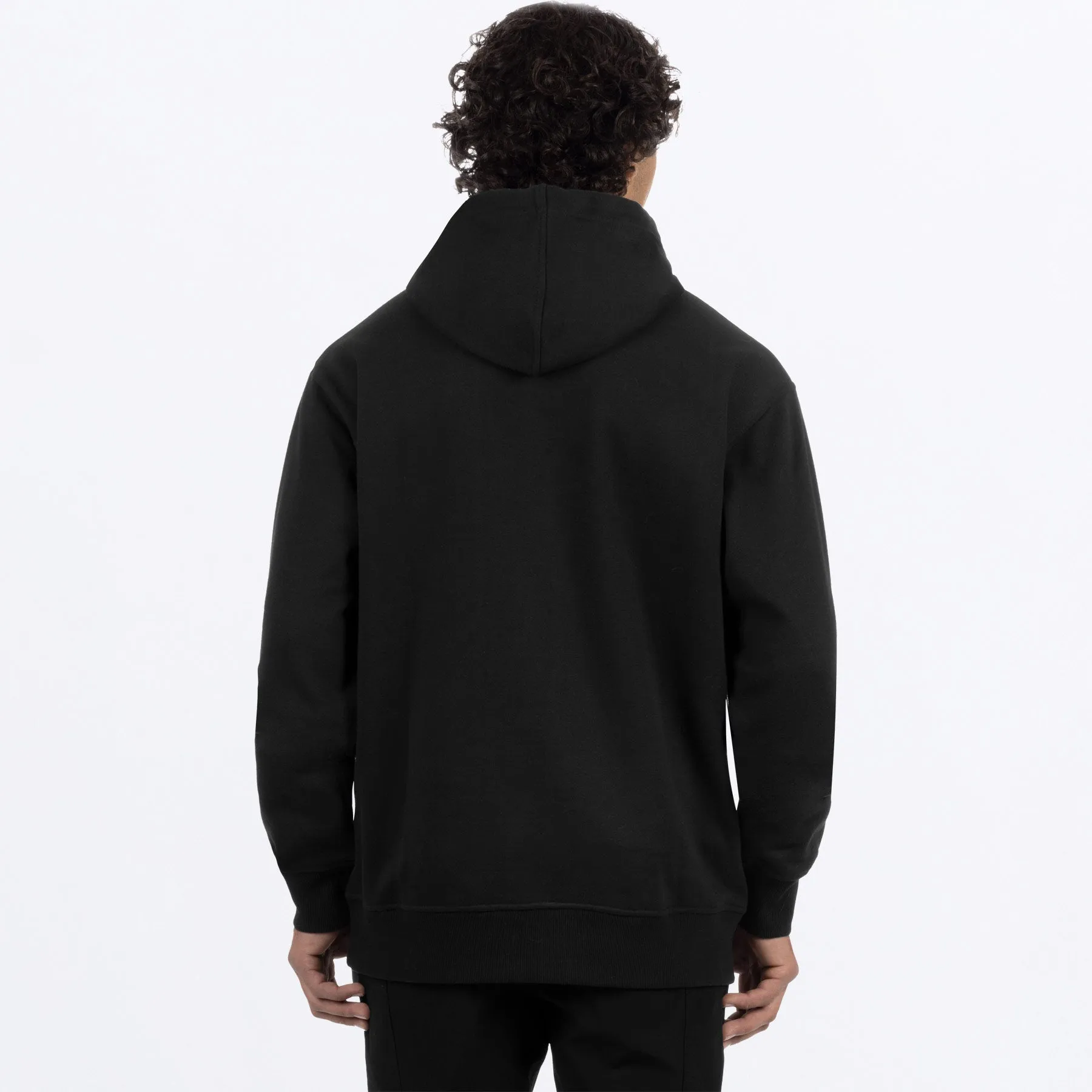 Emblem Cotton Pullover Hoodie