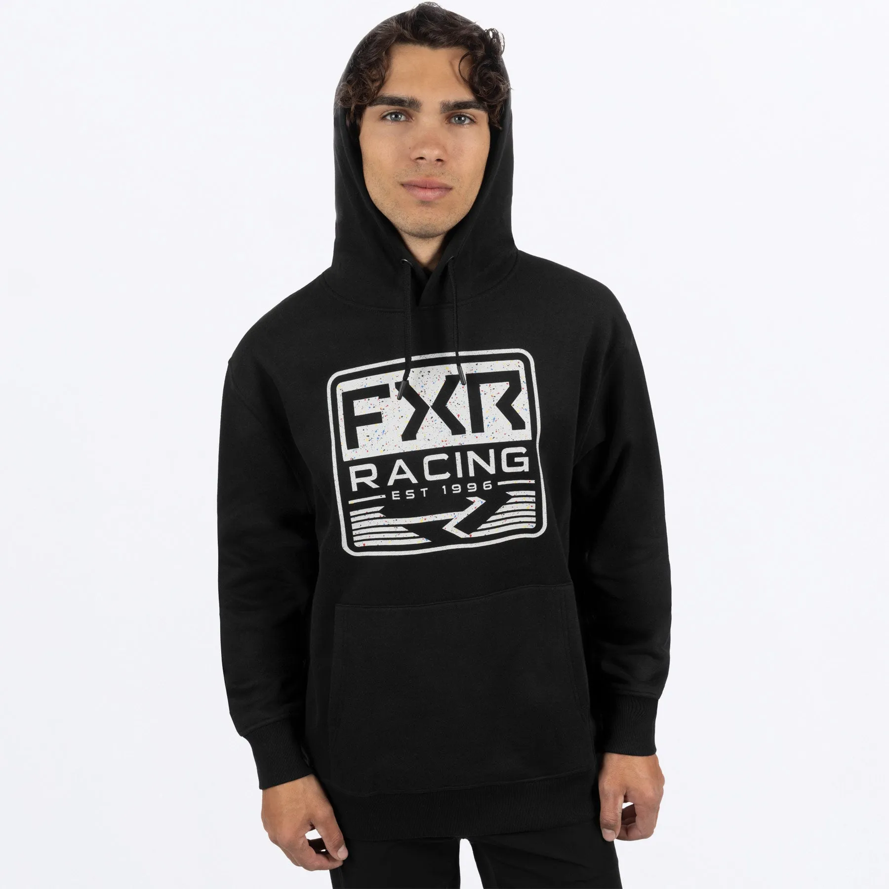 Emblem Cotton Pullover Hoodie