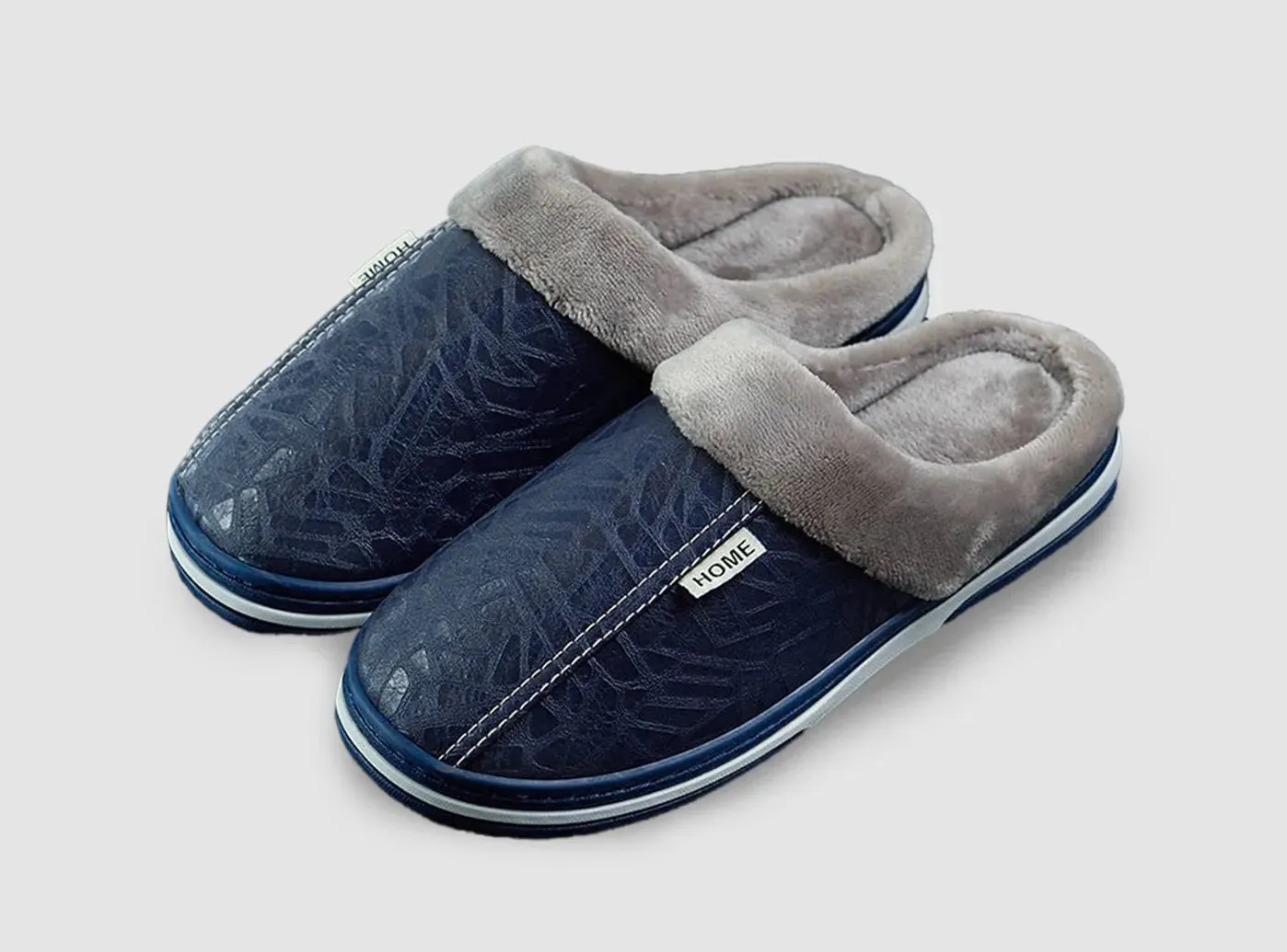 FitVille Men's Plush House Slippers