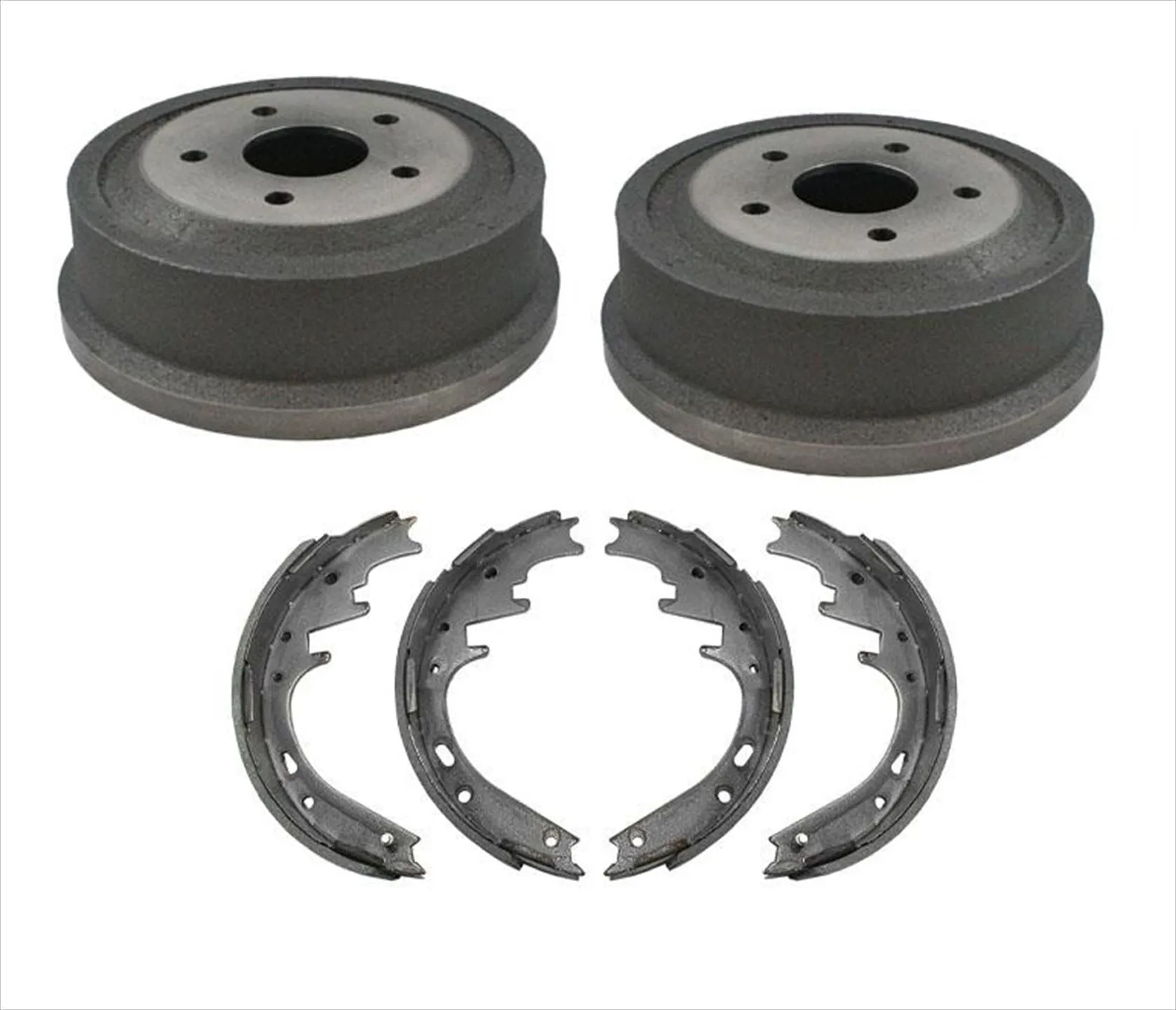 For 2000-2001 Dodge Ram 1500 Pick Up Rear Brake Drums & Brake Shoes 3Pc Kit