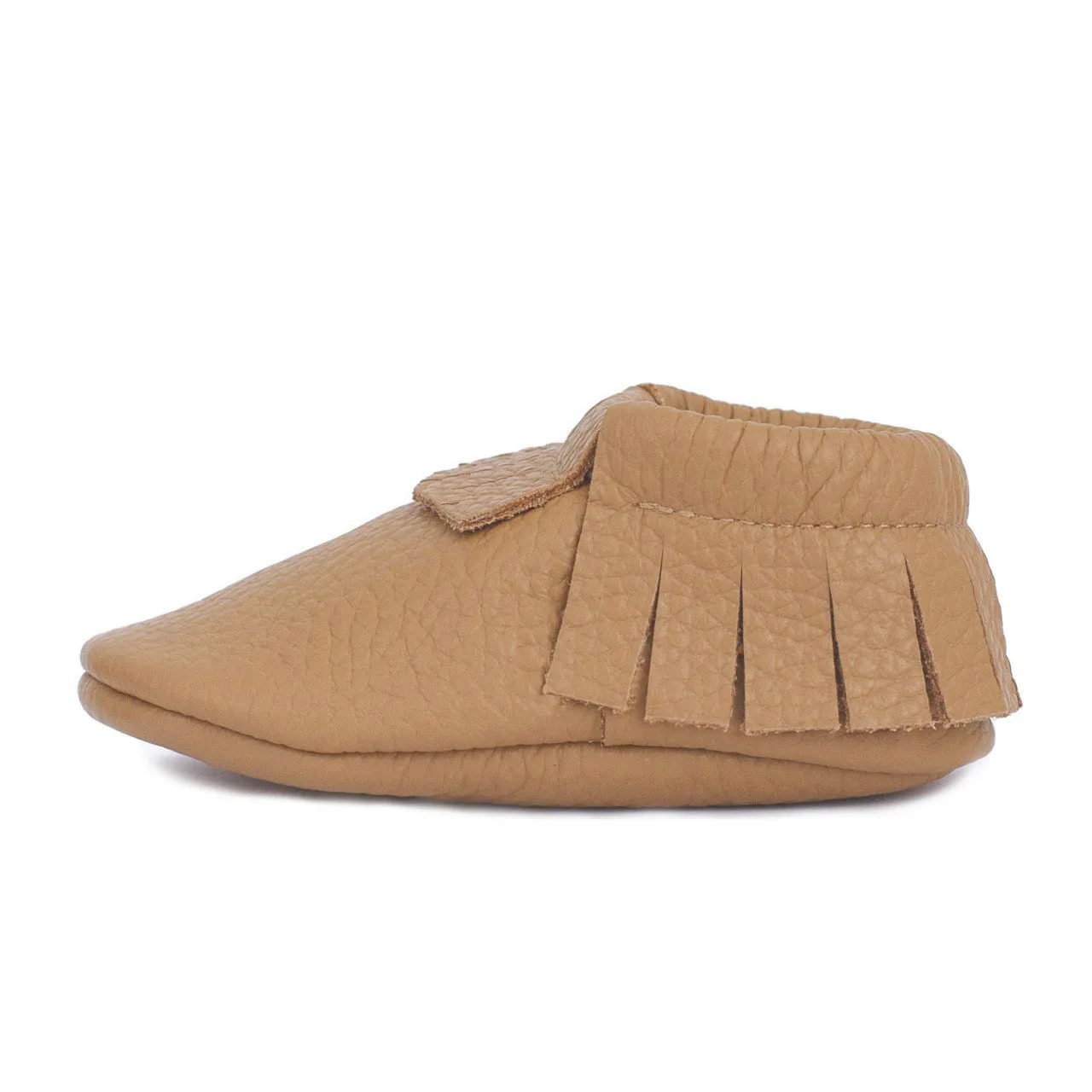 Fringe leather moccasins