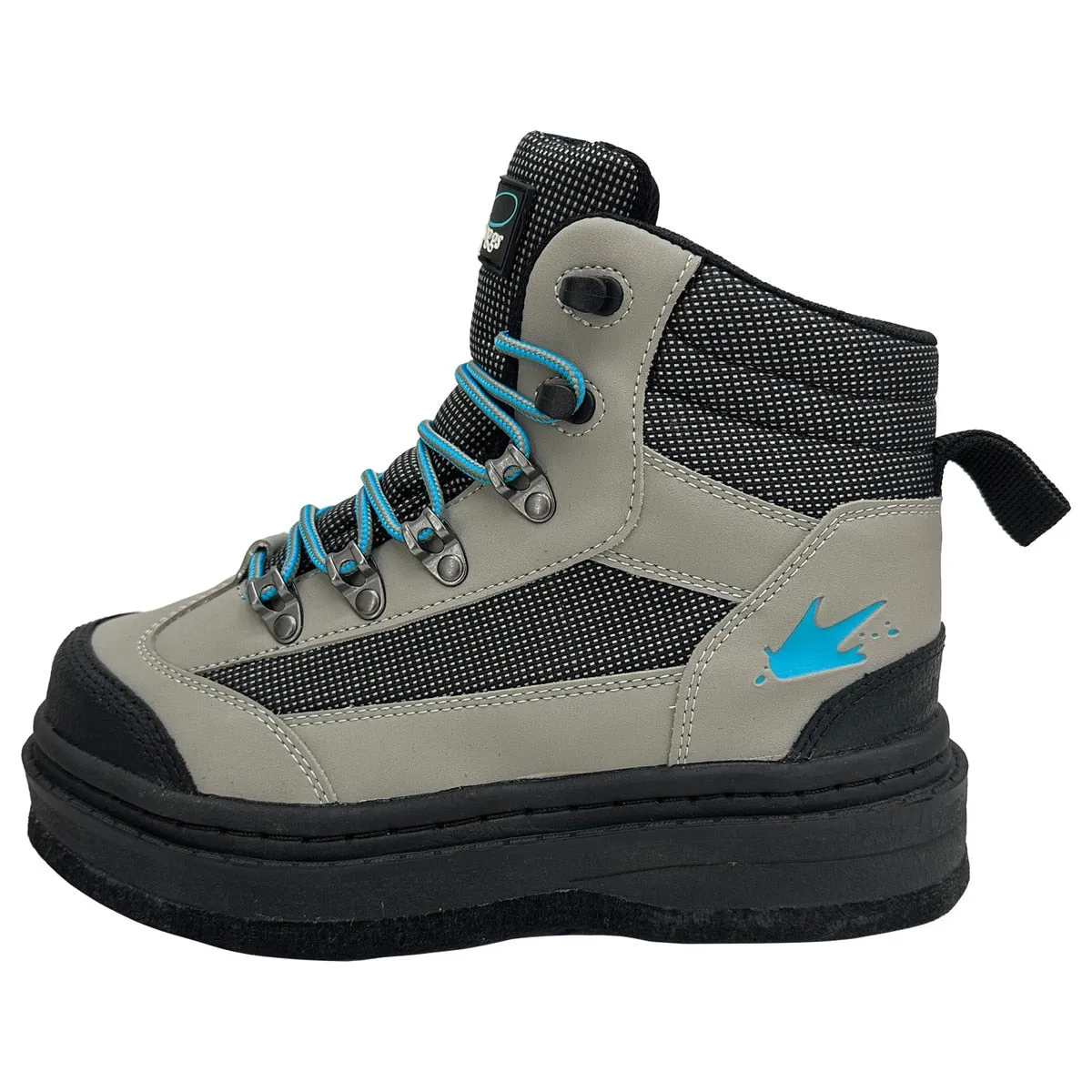 Frogg Toggs Womens Gray Hellbender Felt Wading Boot