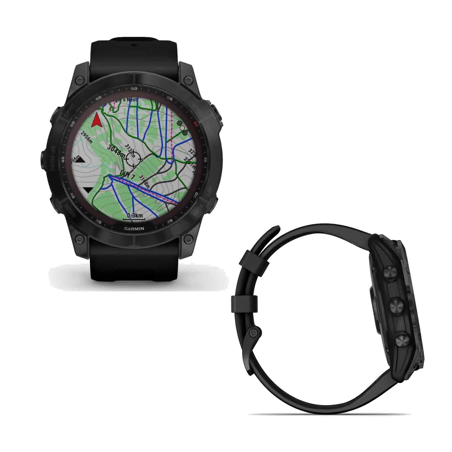 Garmin fēnix 7X Black Smart Watch - Sapphire Solar Edition