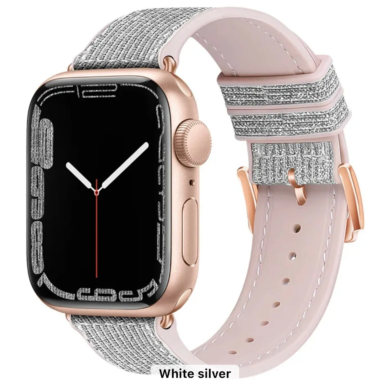 Glittering Prism Silicone Sports Band For Apple Watch Multiple Colors Available