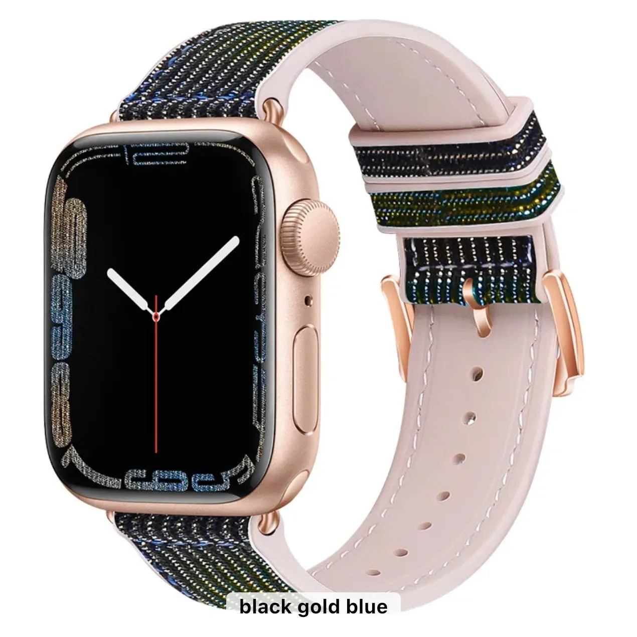 Glittering Prism Silicone Sports Band For Apple Watch Multiple Colors Available