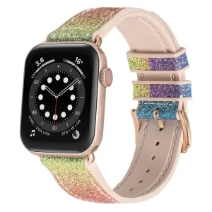 Glittering Prism Silicone Sports Band For Apple Watch Multiple Colors Available